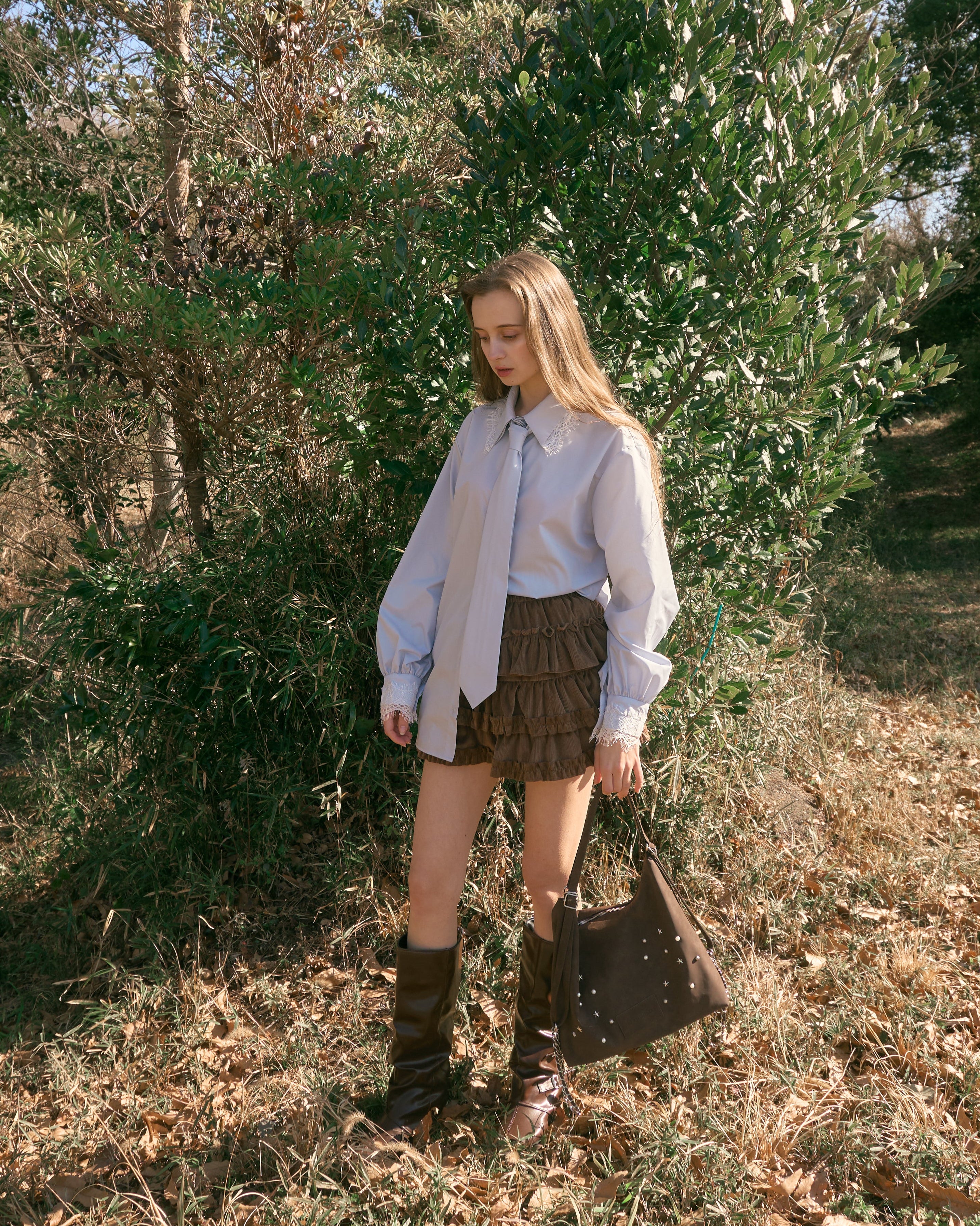 ブルーミングフリルミニスカート