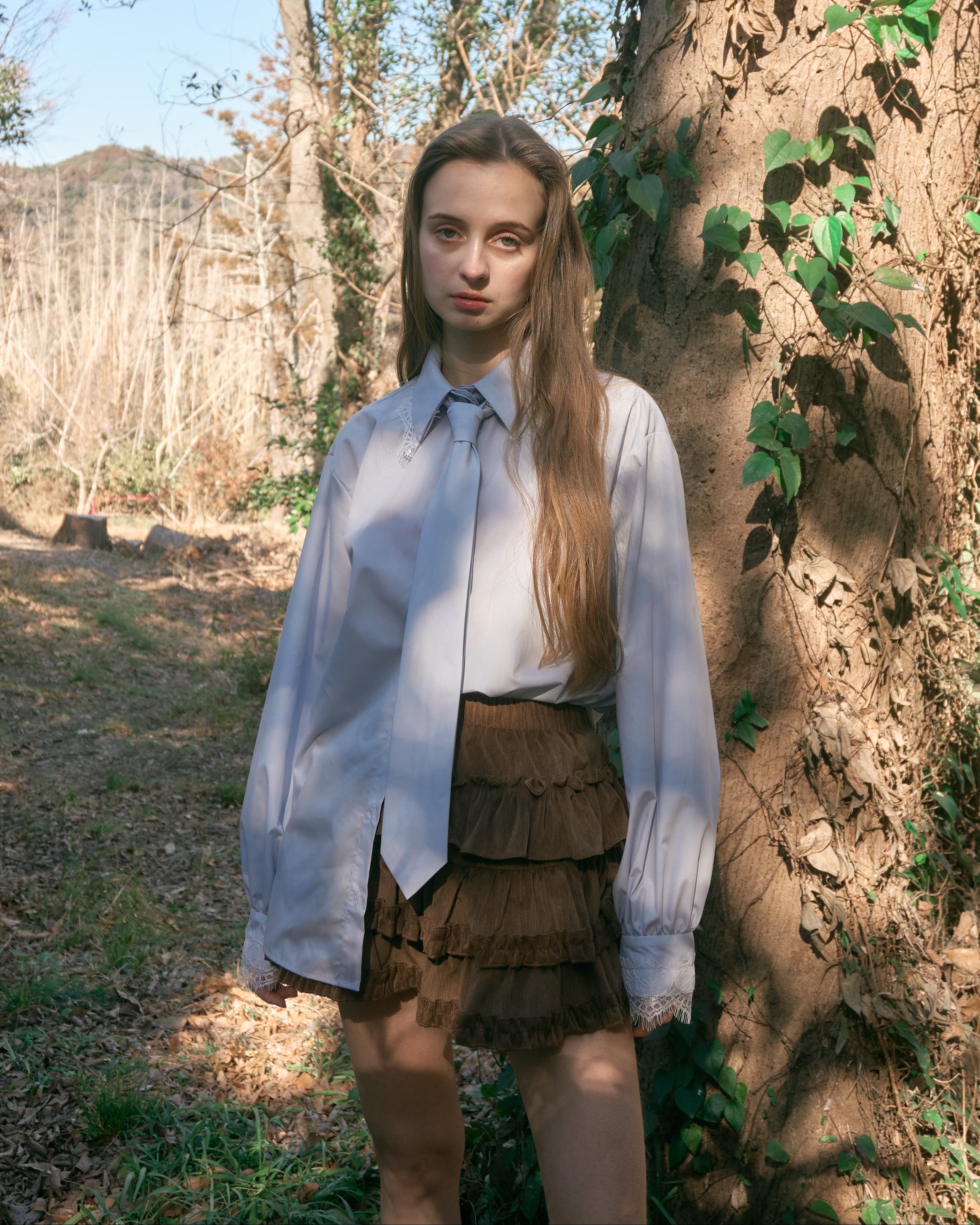 ブルーミングフリルミニスカート