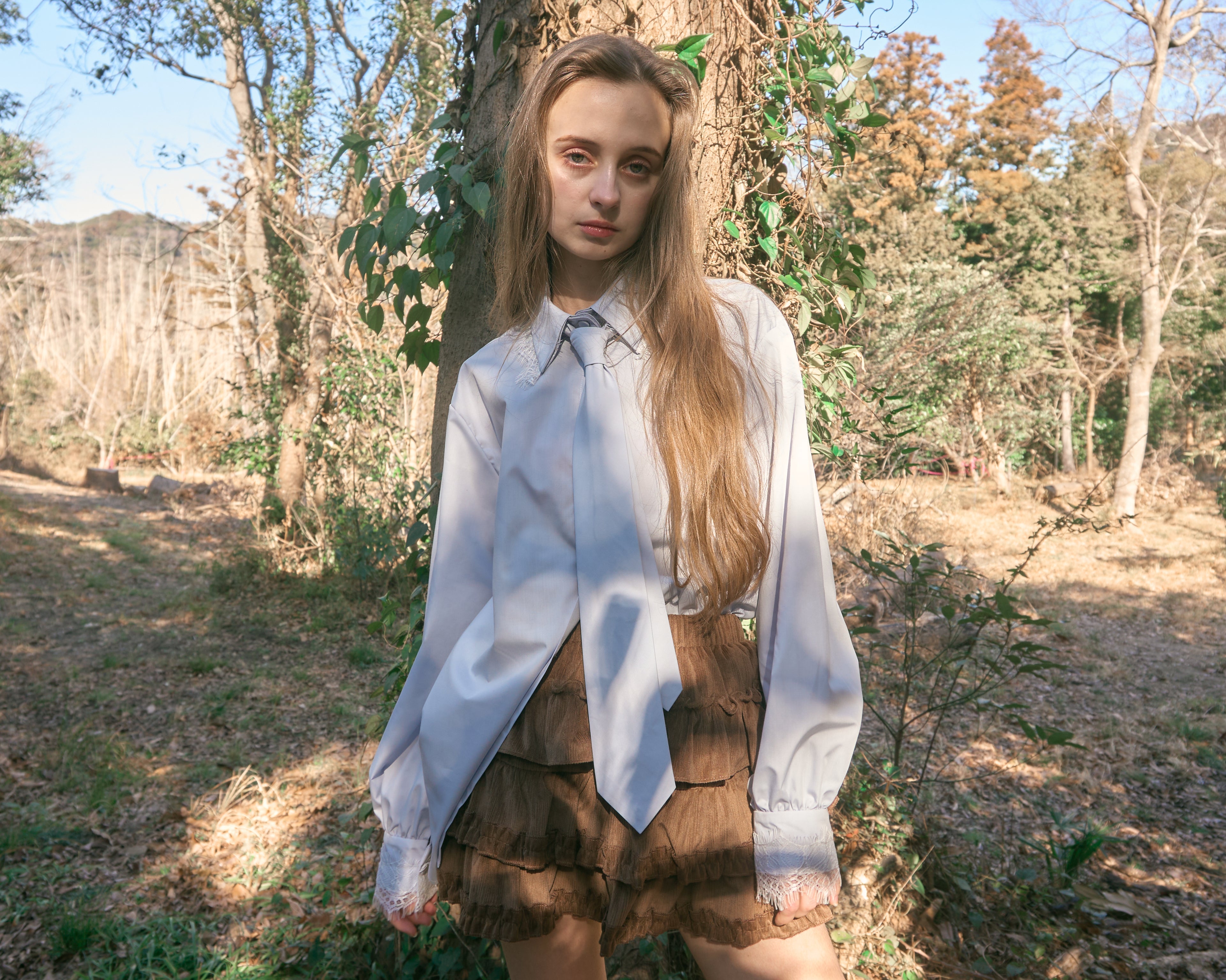 ブルーミングフリルミニスカート