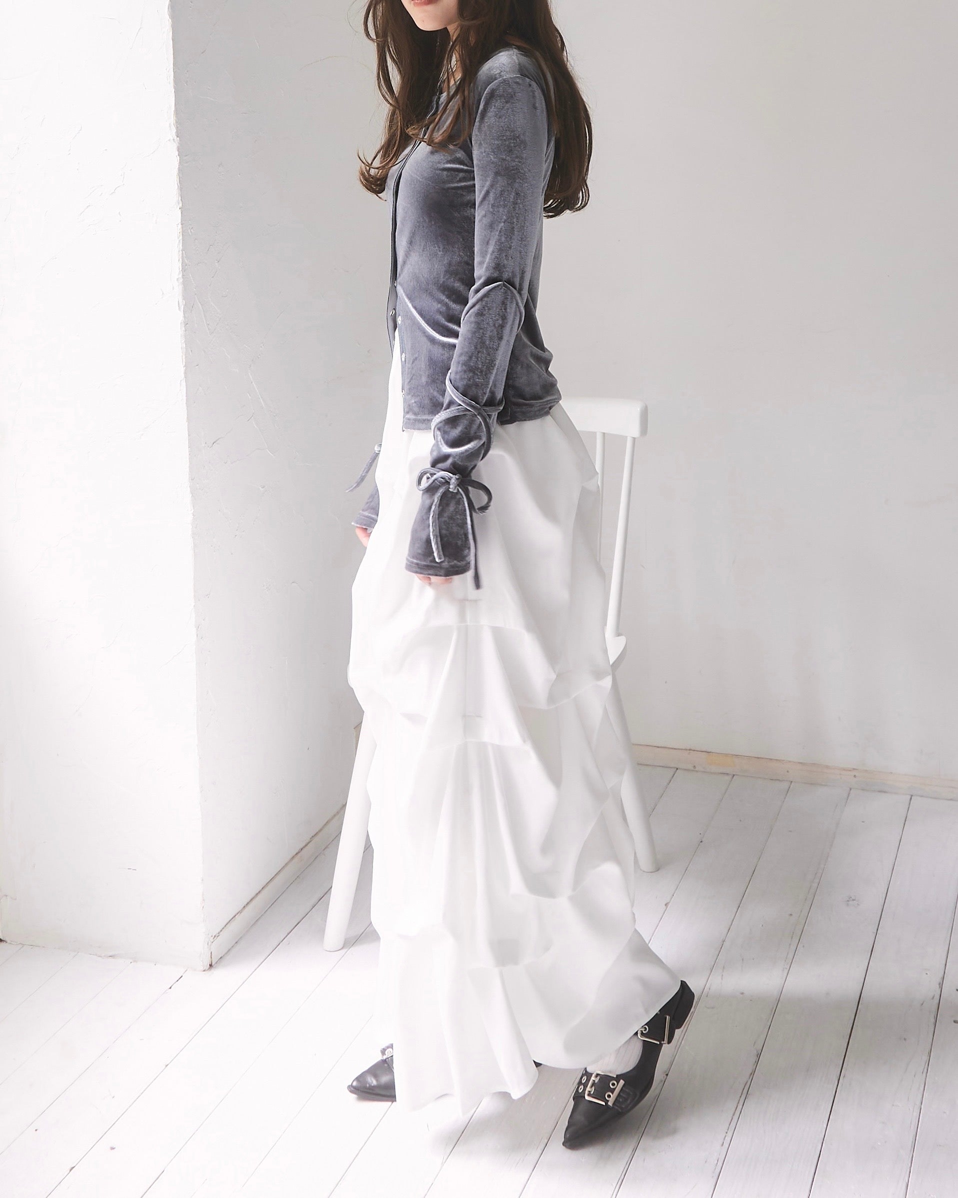 ベロアリボントップス