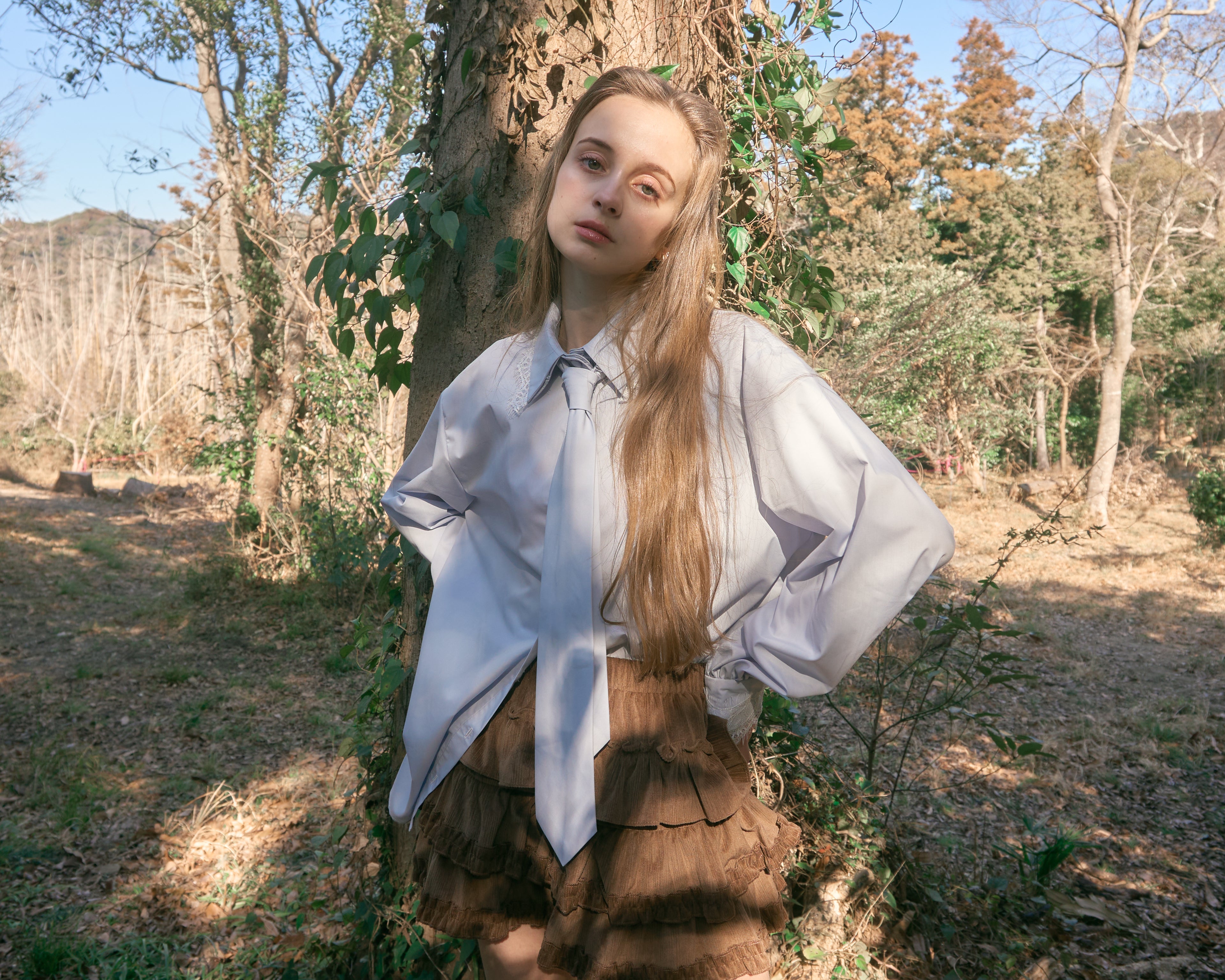 ブルーミングフリルミニスカート