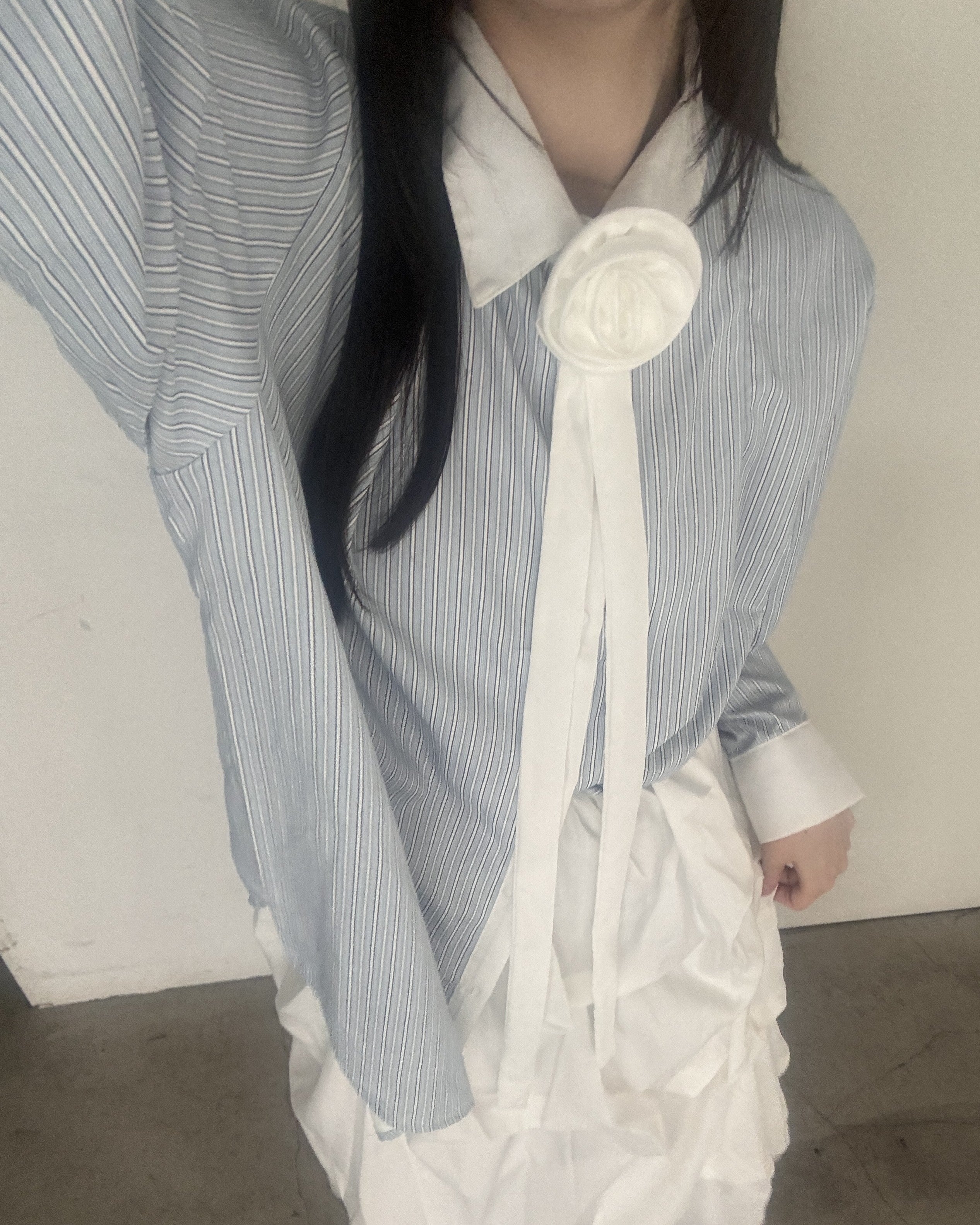 条纹杆衬衫