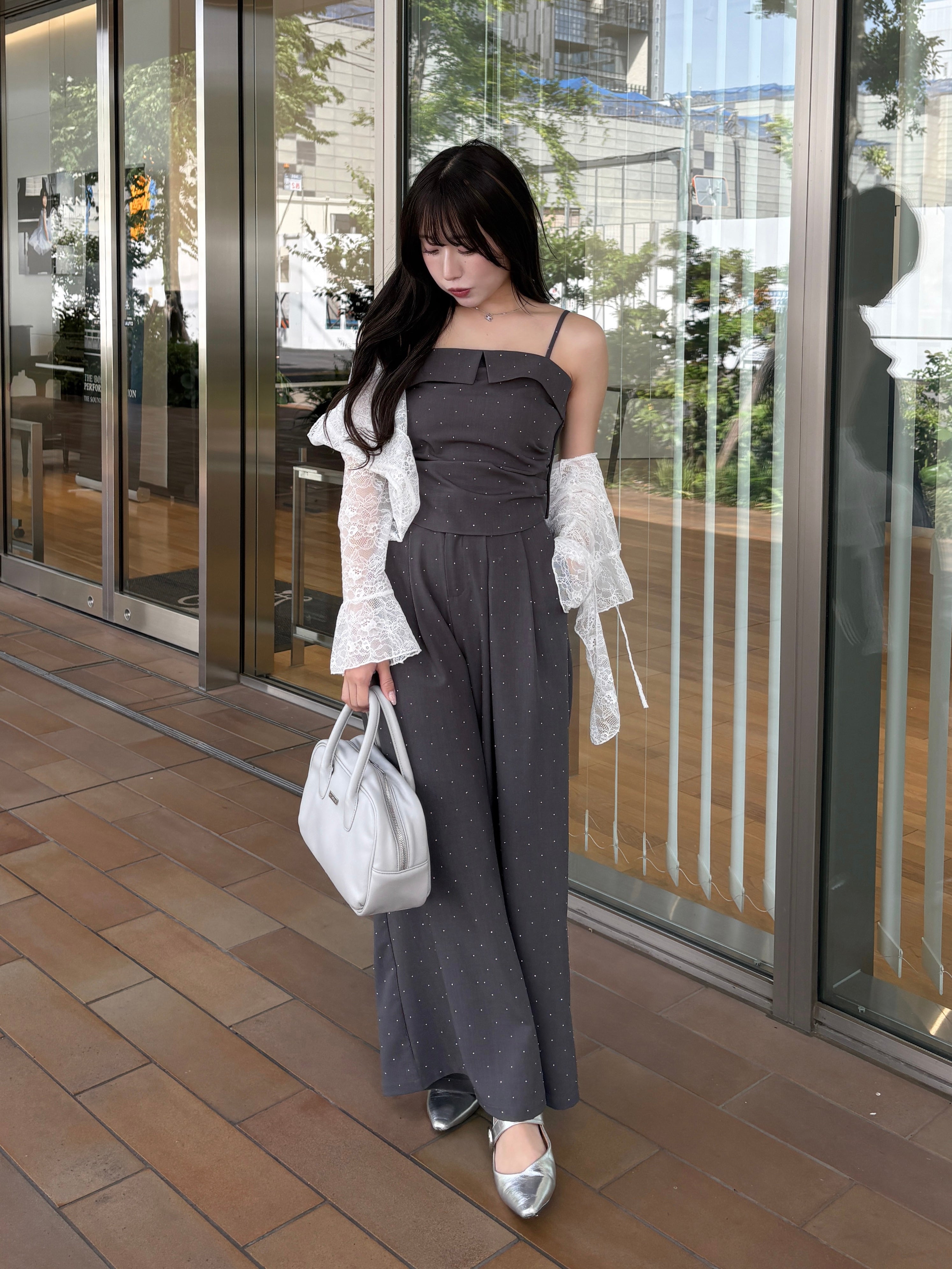 model:157cm/チャコールグレーM