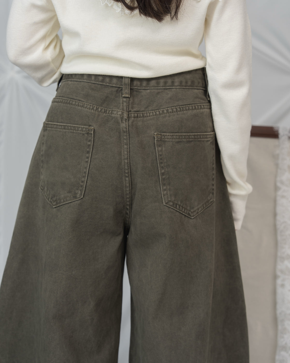 ナポレオンバレルレッグデニムパンツ