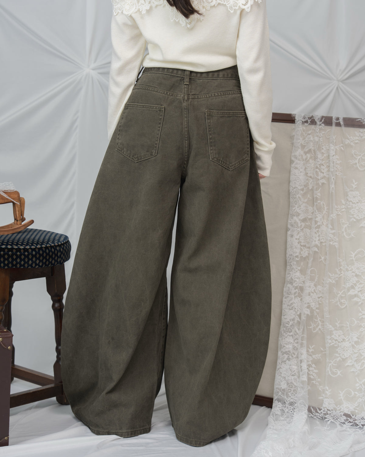 ナポレオンバレルレッグデニムパンツ