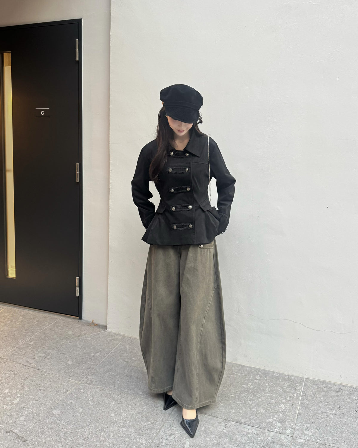 ナポレオンバレルレッグデニムパンツ
