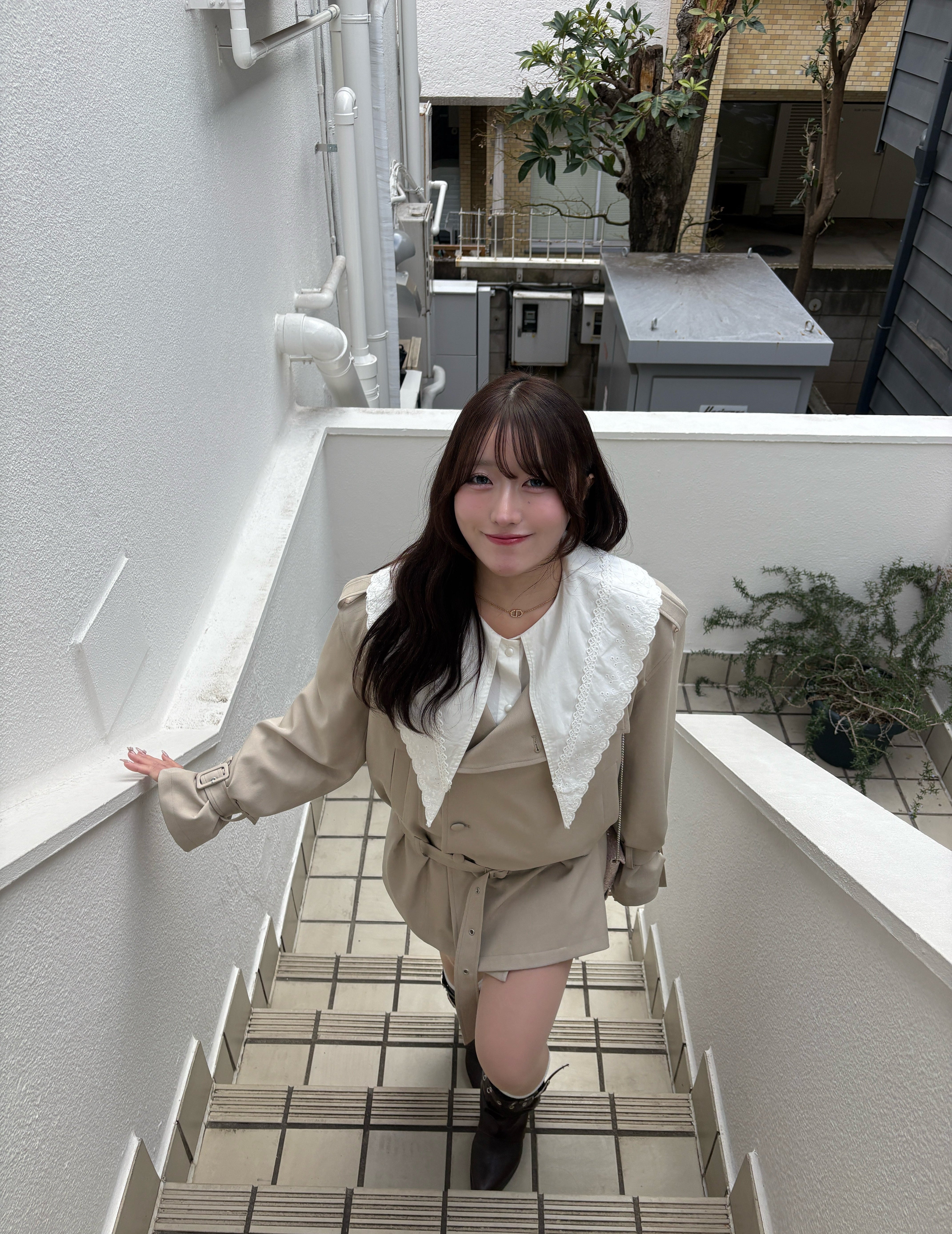 【予約】セーラーカラーシャツワンピース