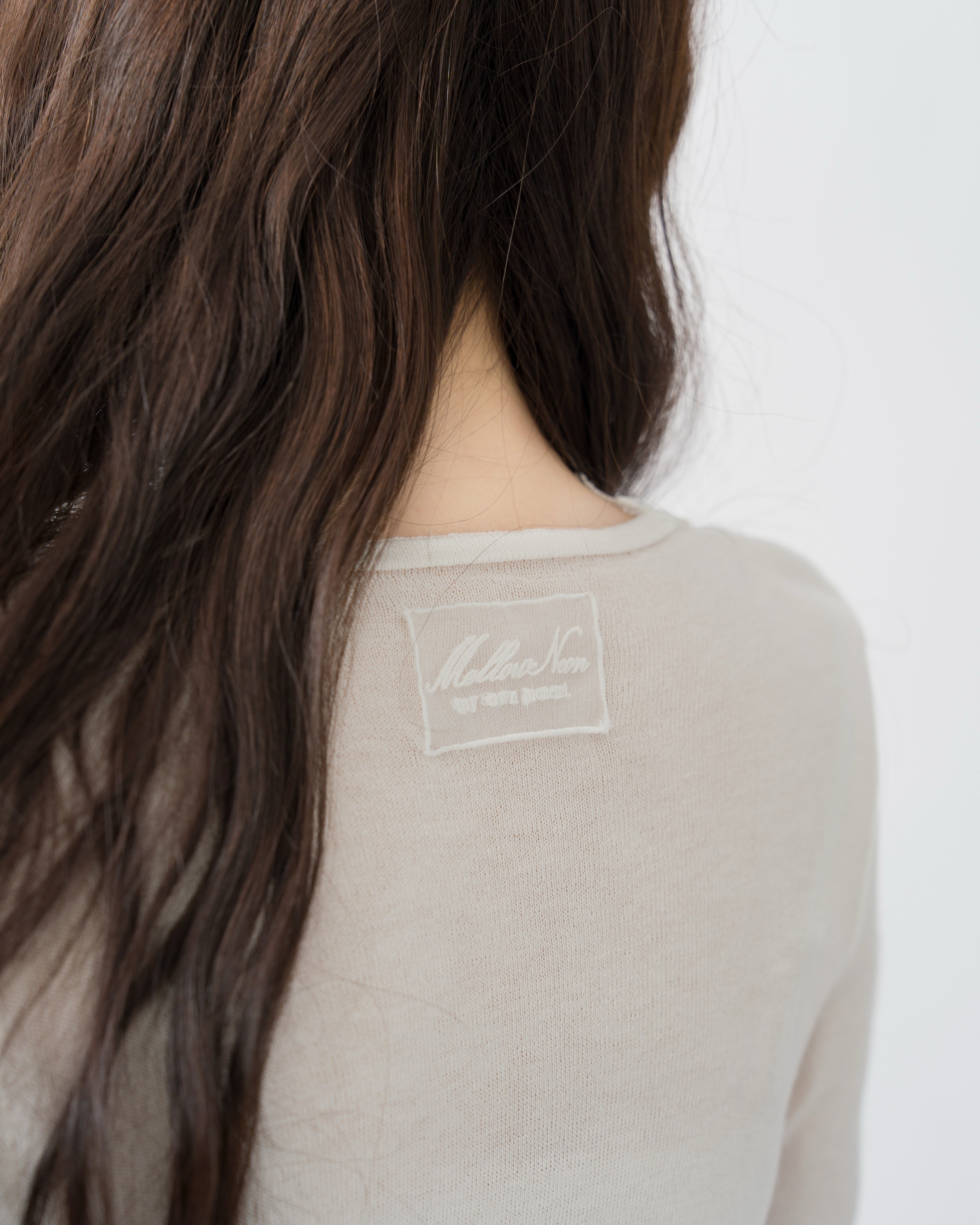 レースドッキングカーディガン