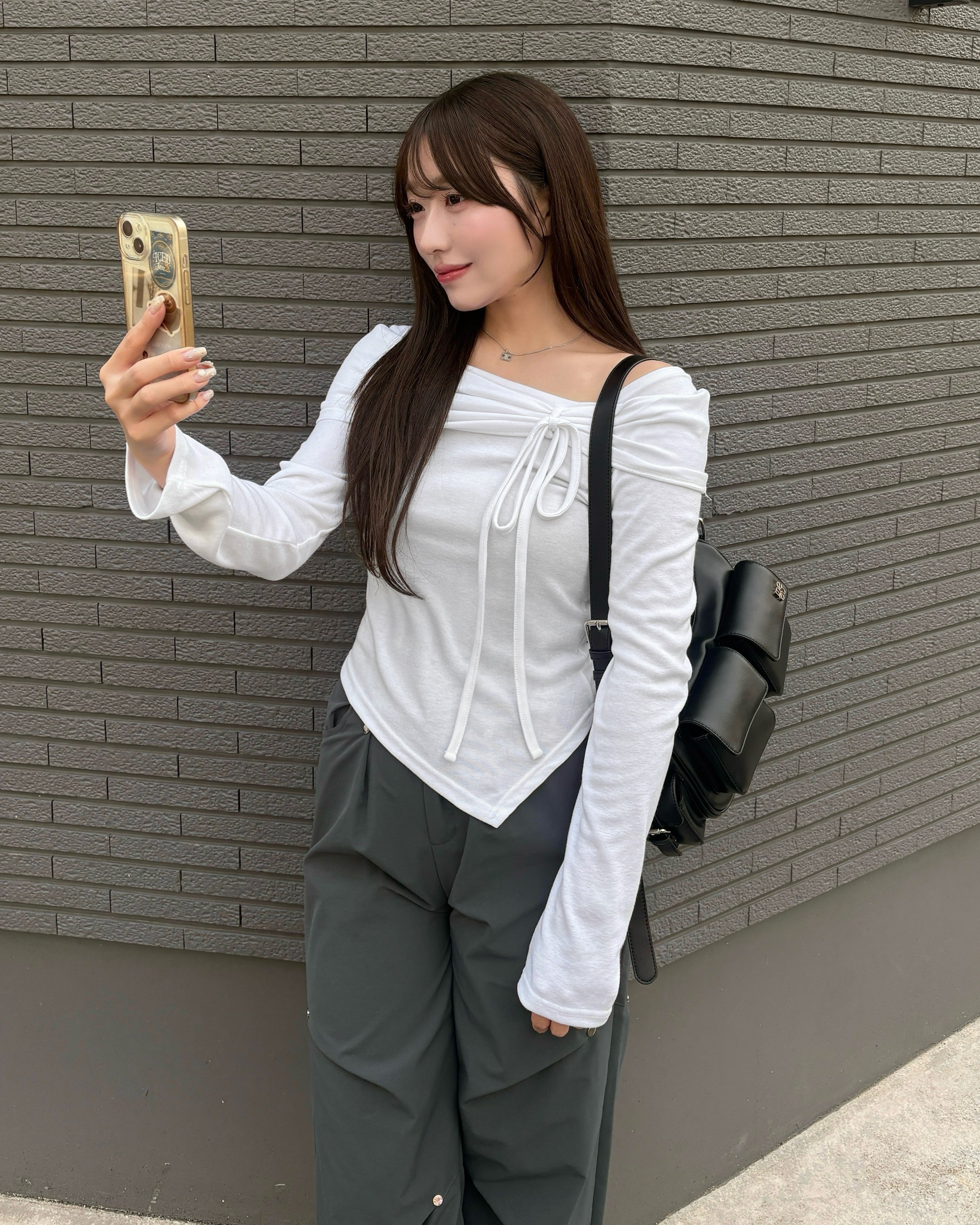 model:157cm/アイボリー