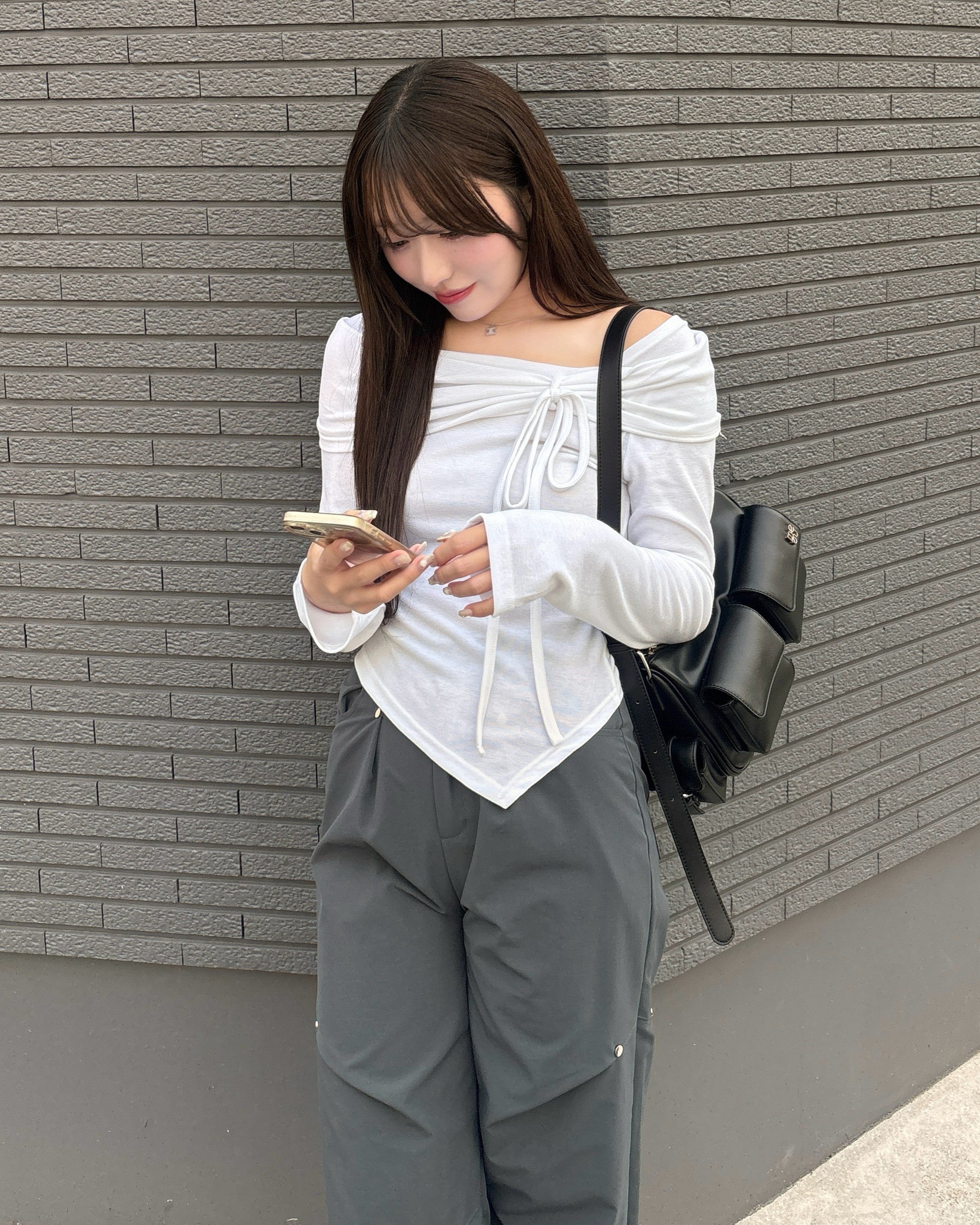 model:157cm/アイボリー