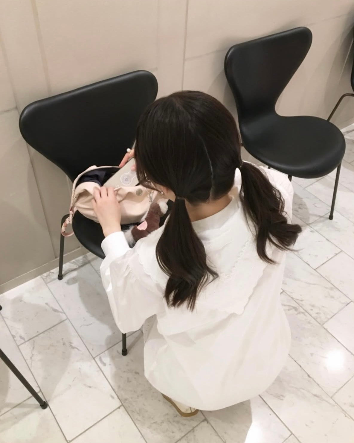 セーラーカラーシャツワンピース