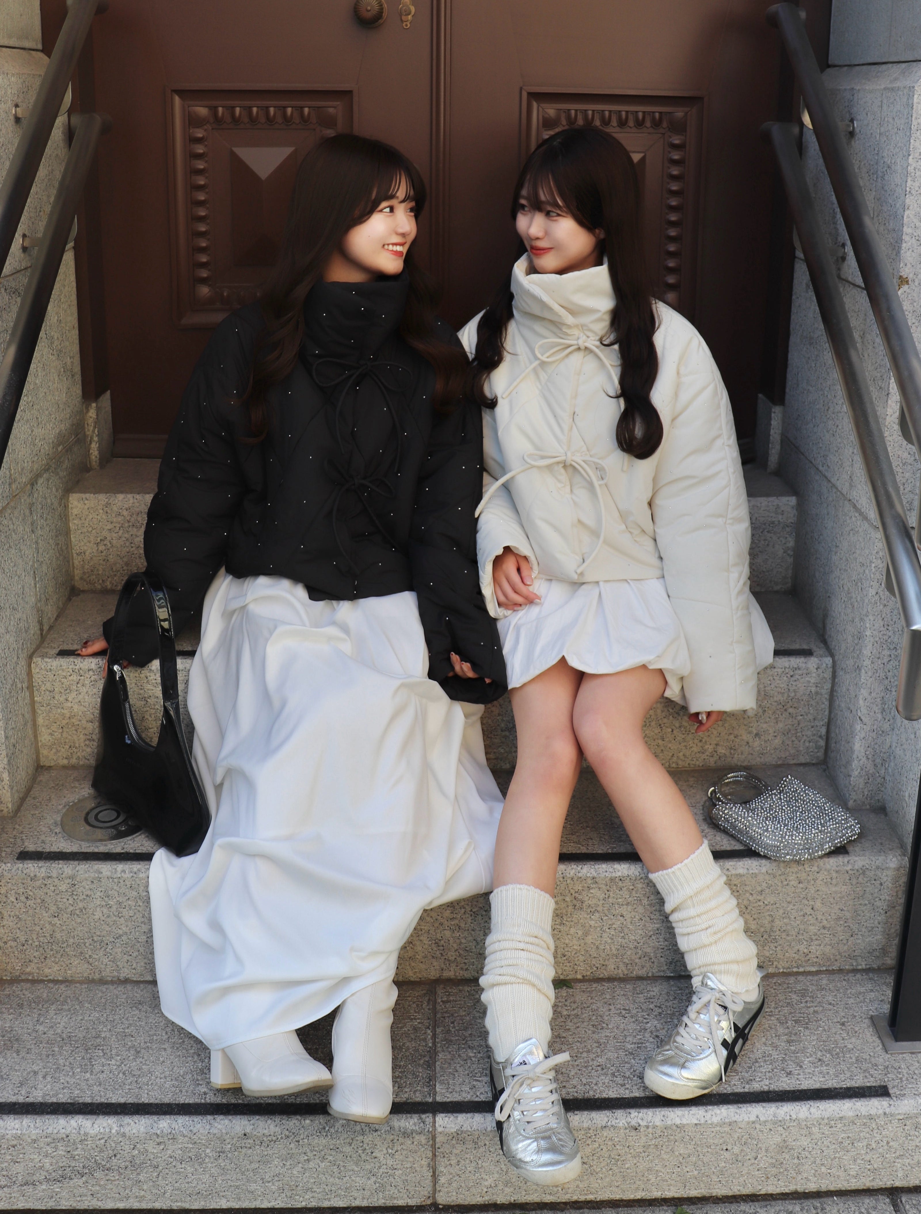 Bijou 緞帶絎縫外套