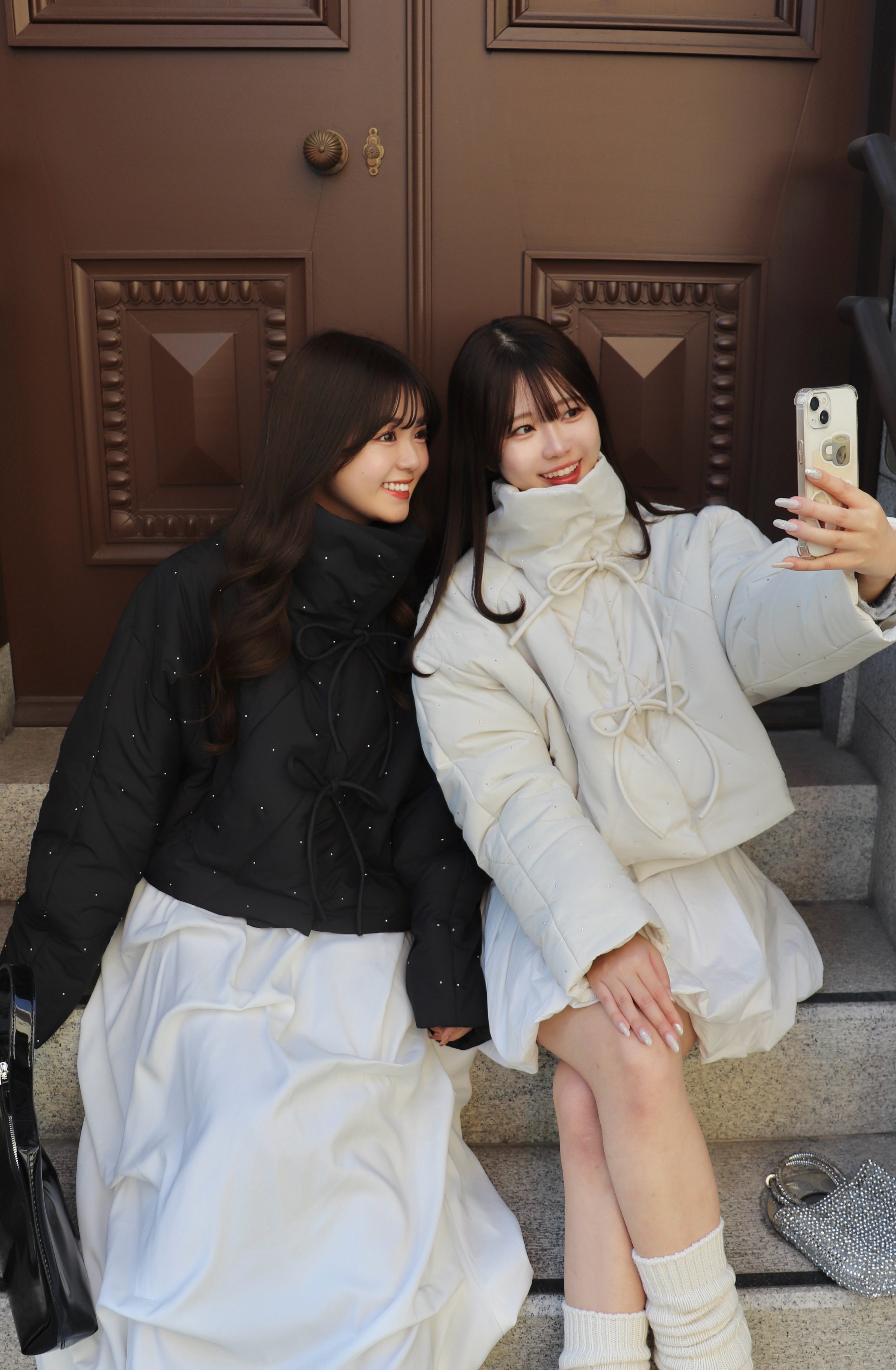 Bijou 緞帶絎縫外套