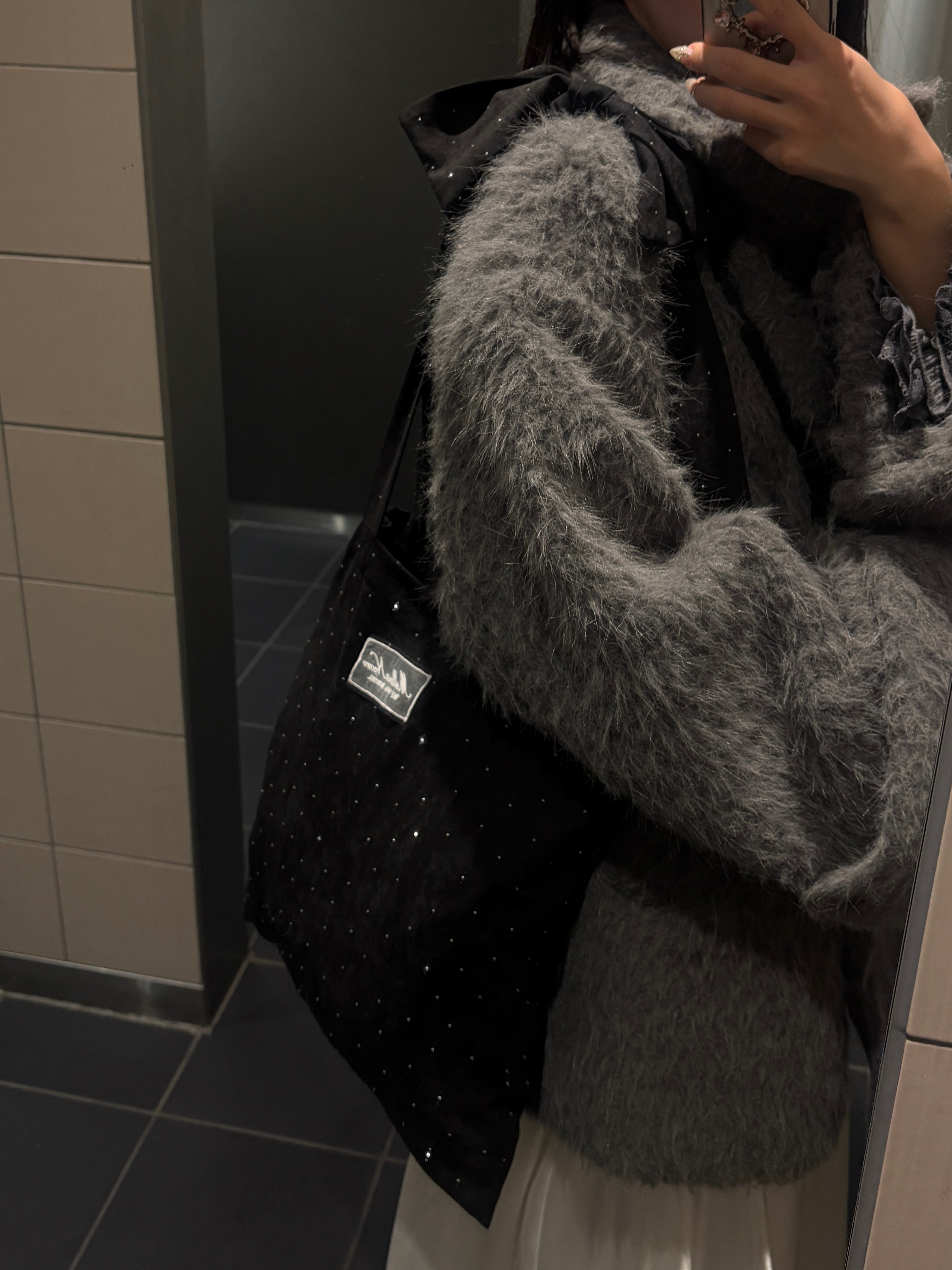 Bijou ribbon tote bag