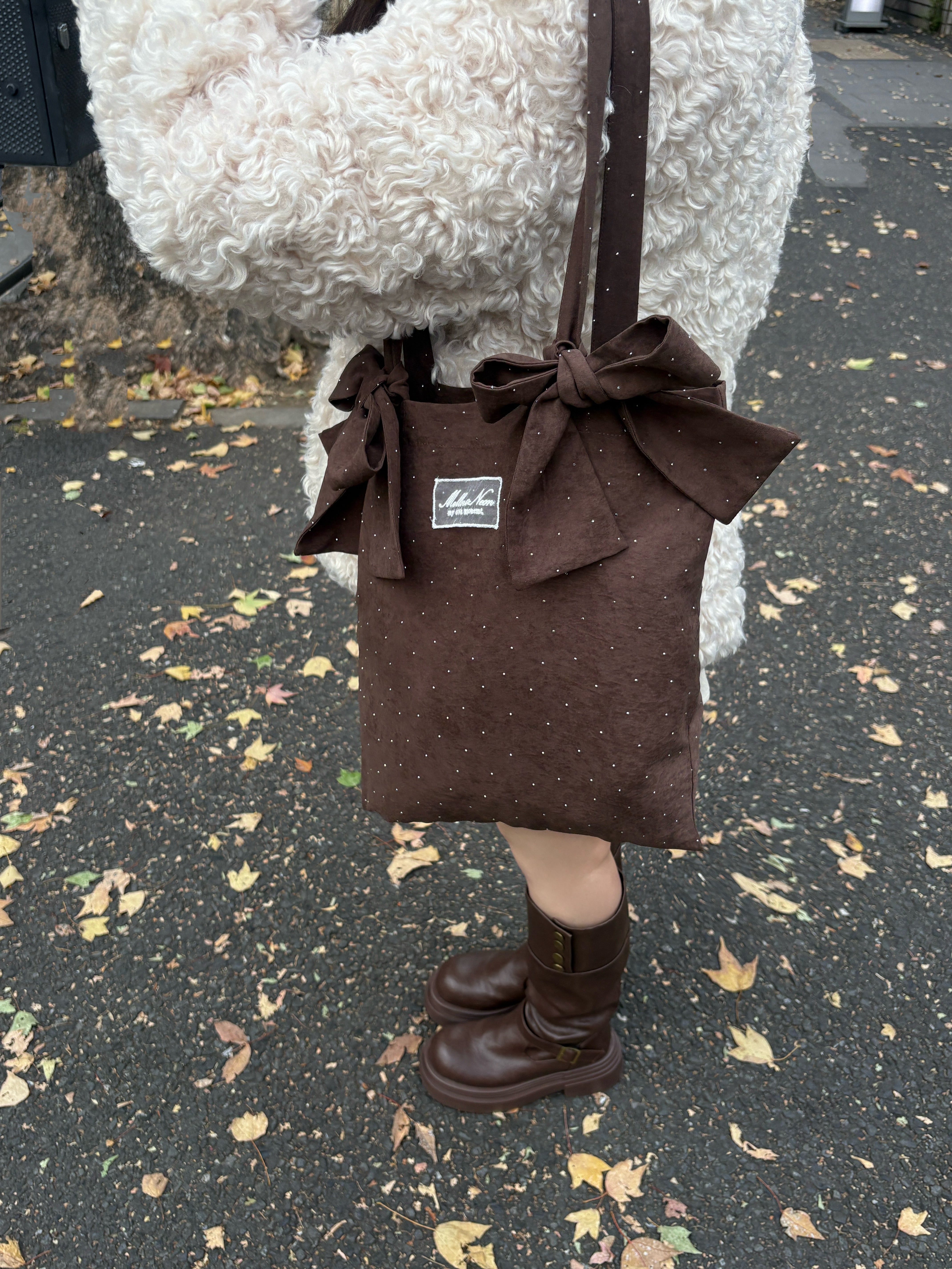 Bijou ribbon tote bag