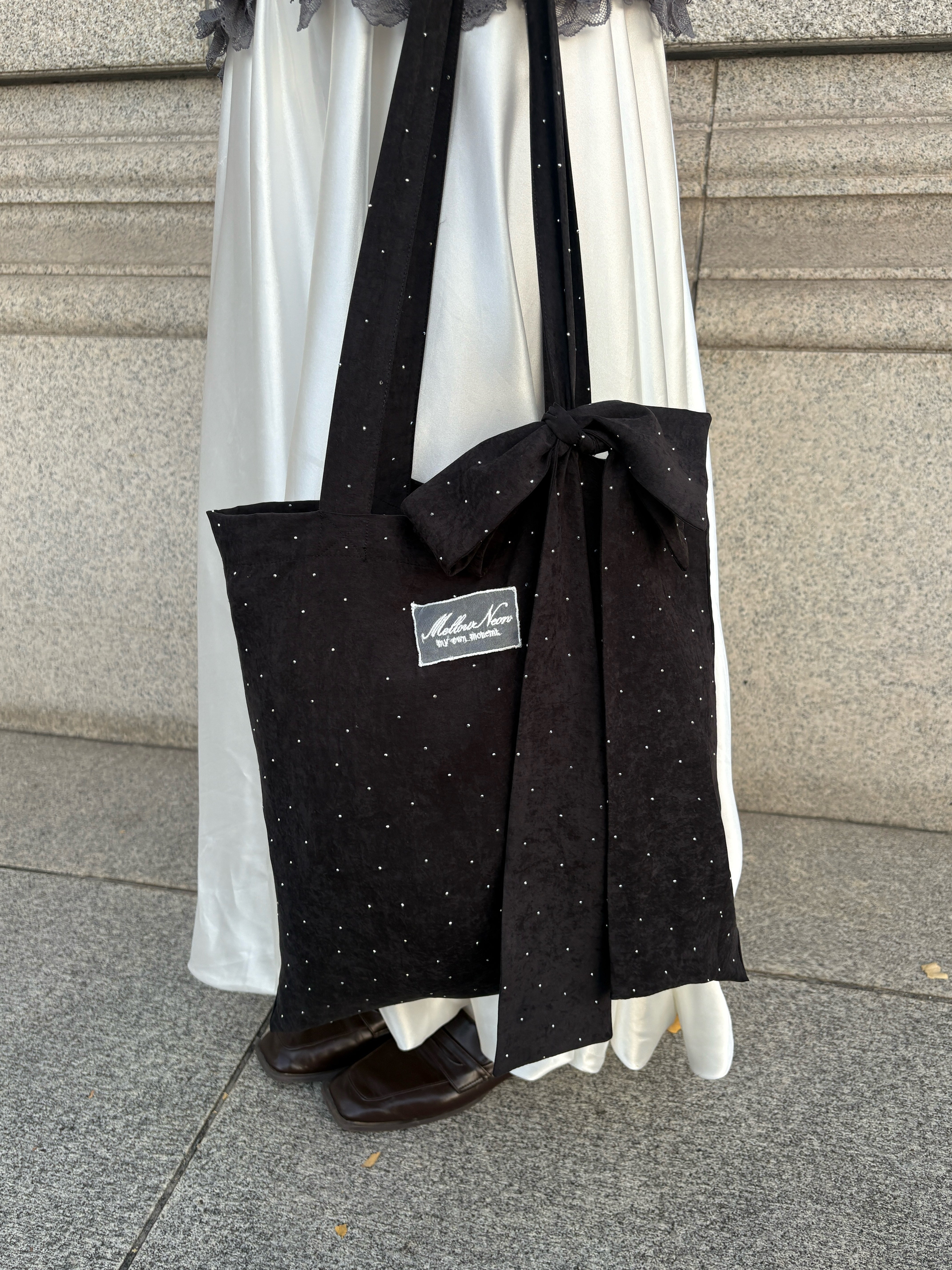 Bijou ribbon tote bag