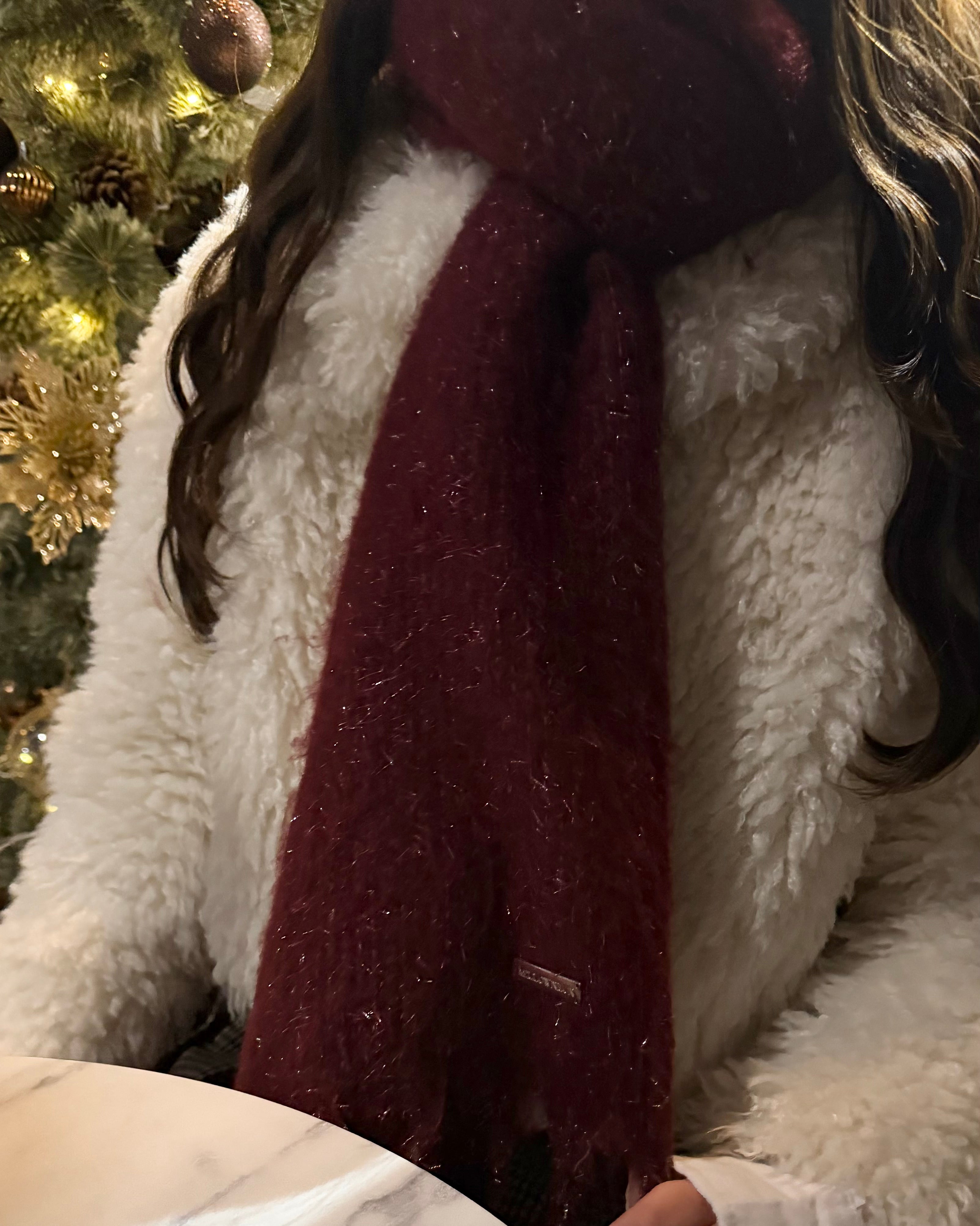 【一部予約】グリッターラメボリュームマフラー