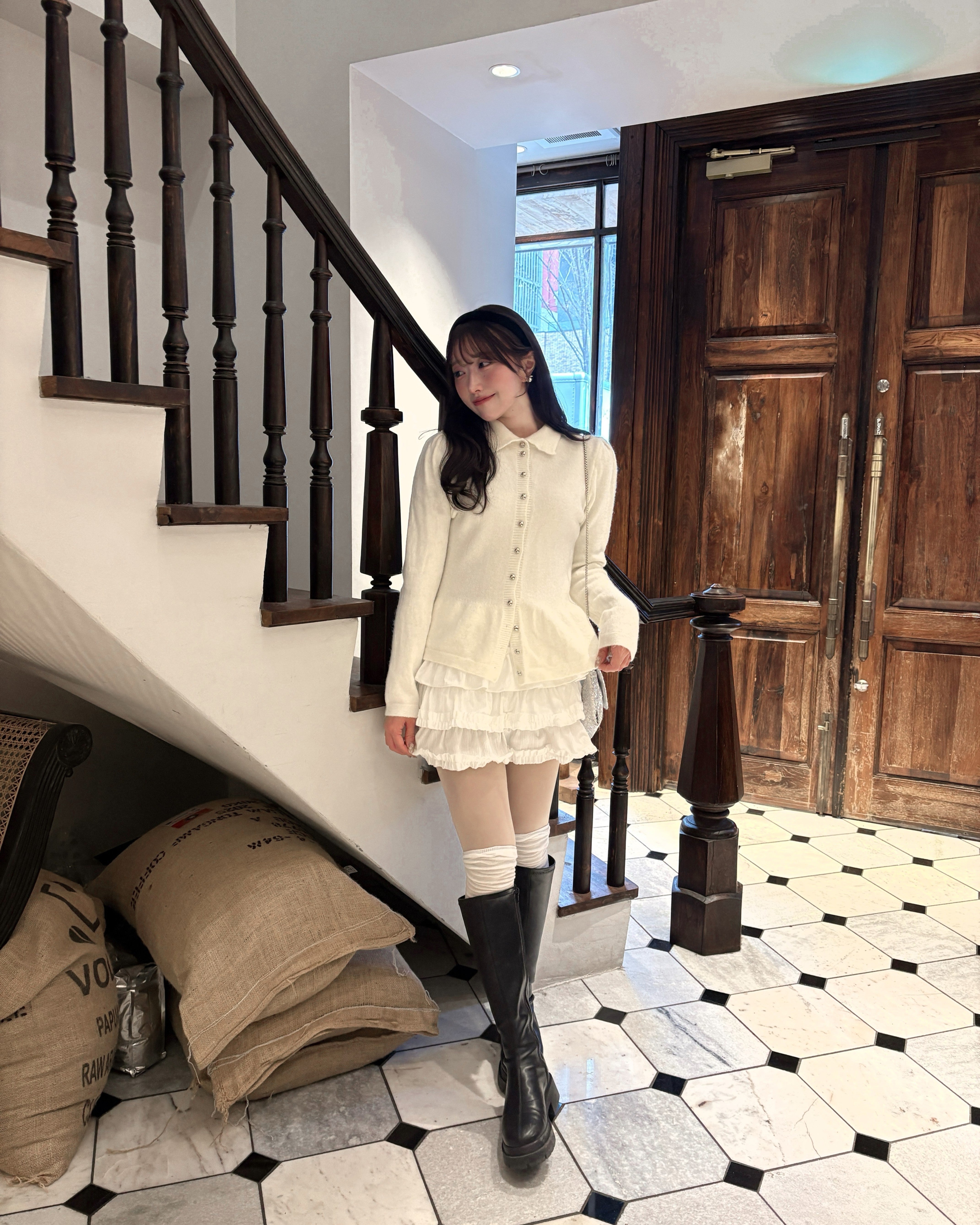 ブルーミングフリルミニスカート