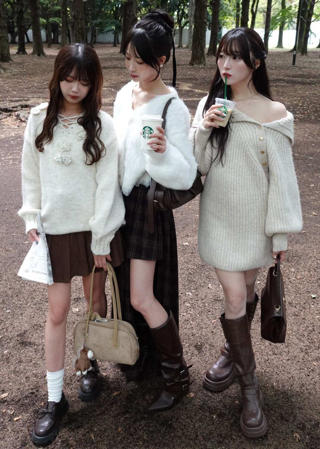 蓬松的针织开衫