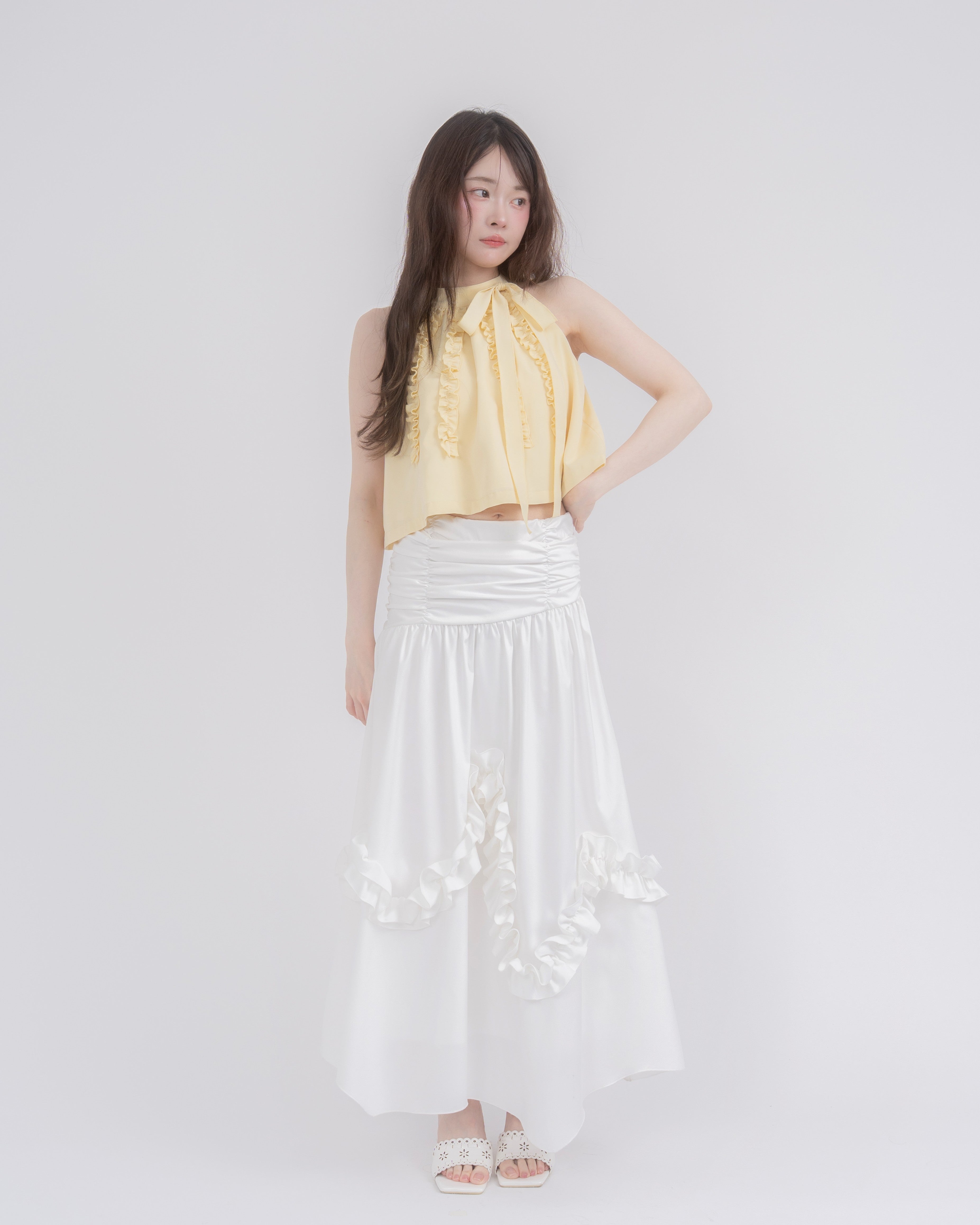 【予約】ランダムフリルギャザースカート