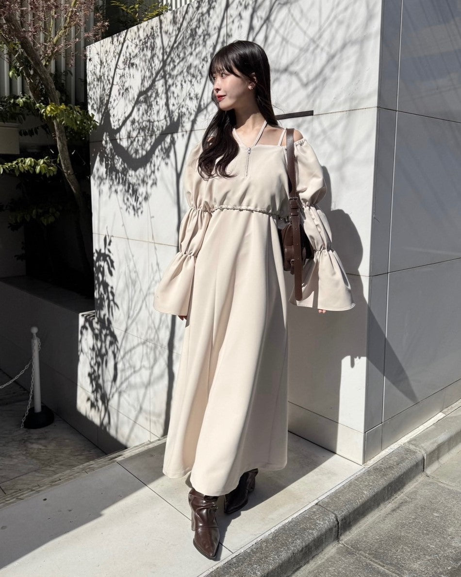 model:162cm/ベージュM