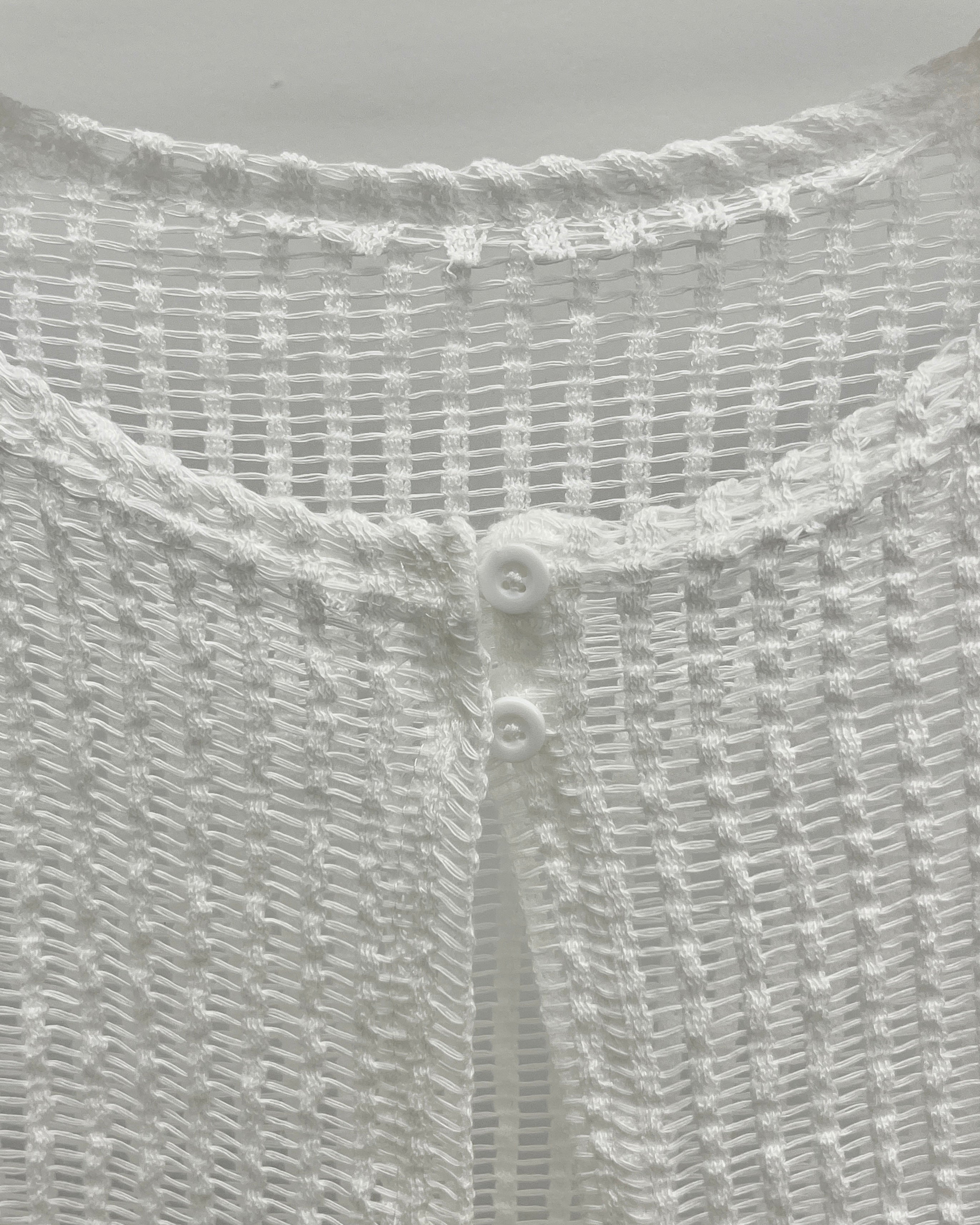 Mesh cropped cardigan