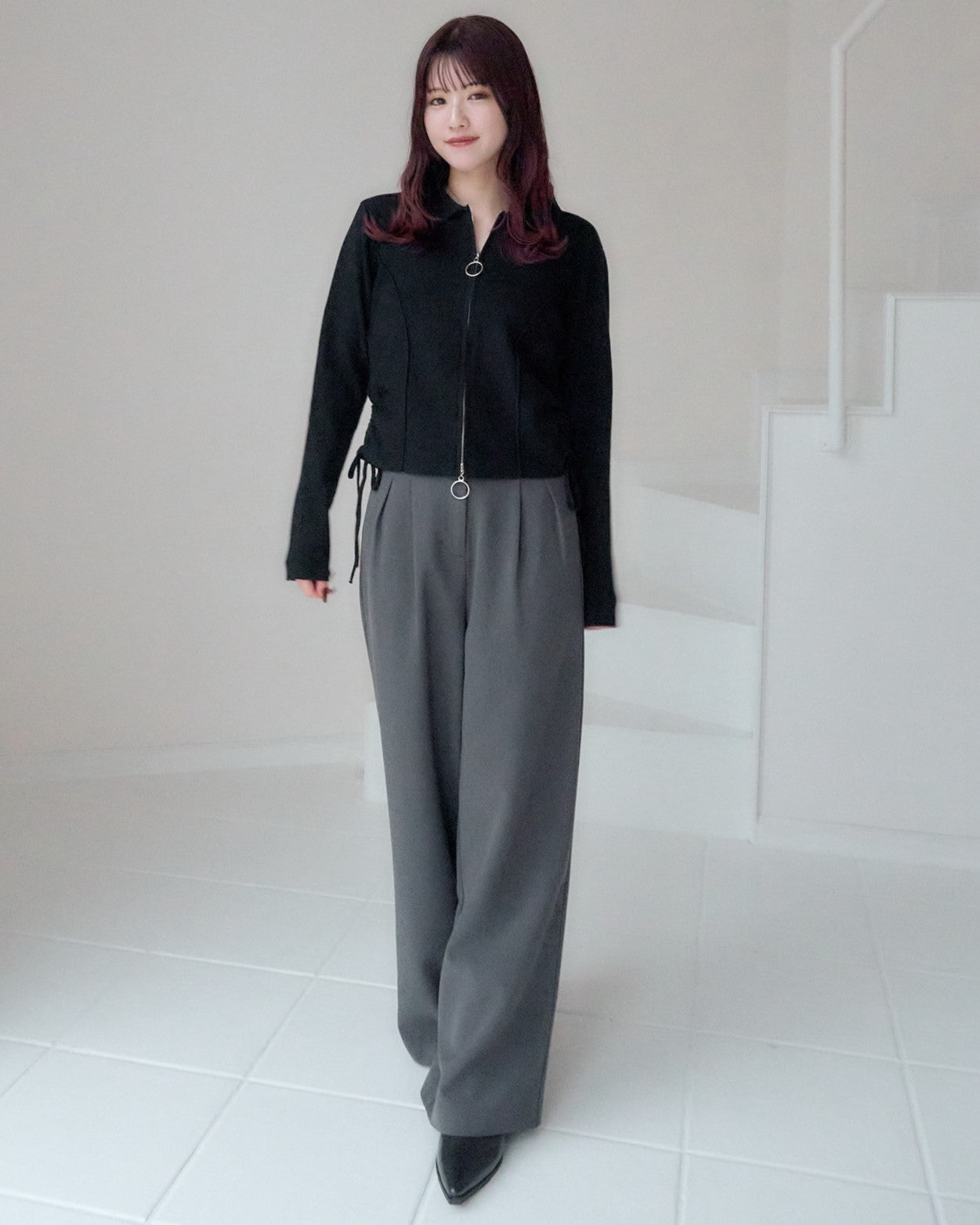 model:162cm/ブラック