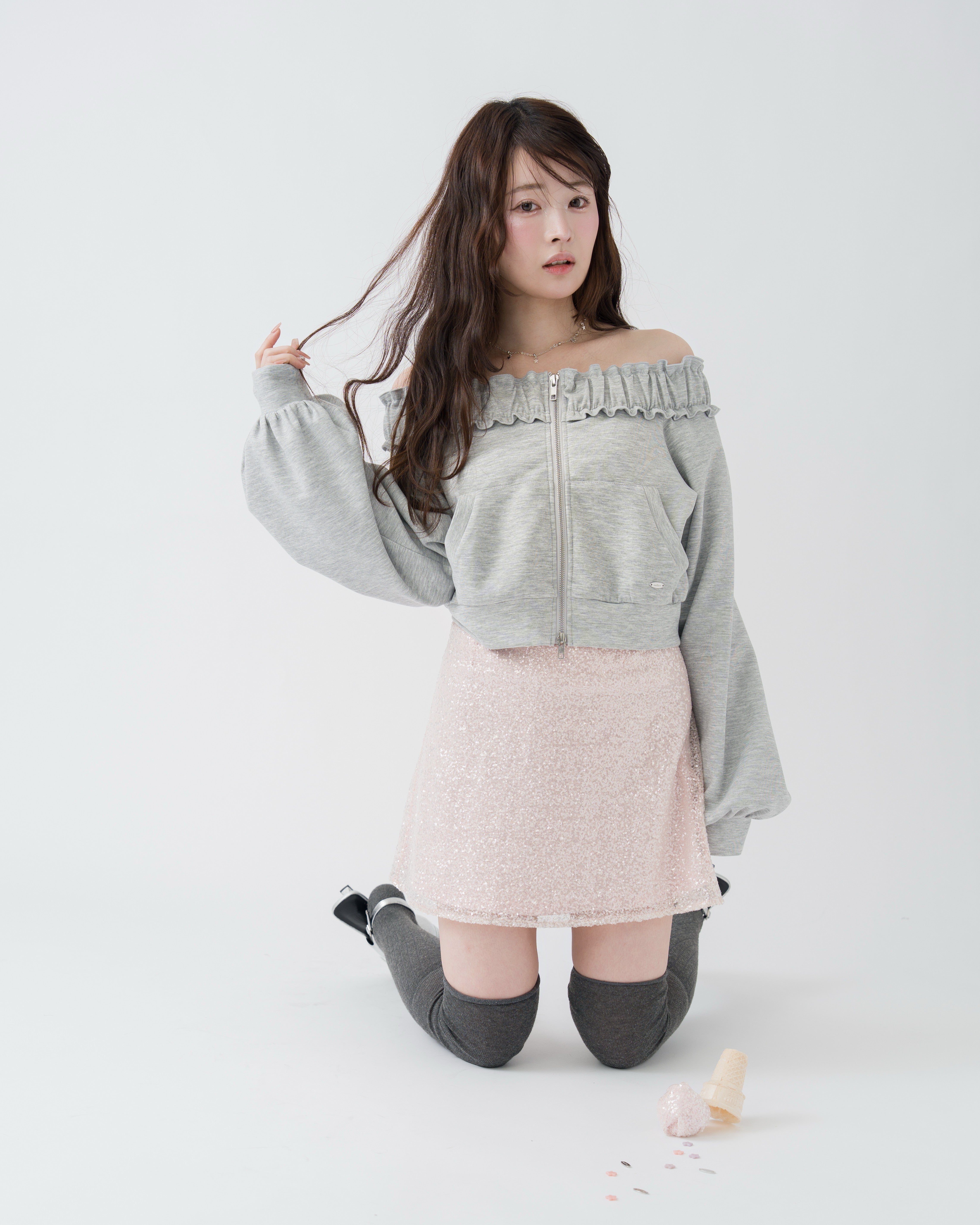 スパンコールミニスカート