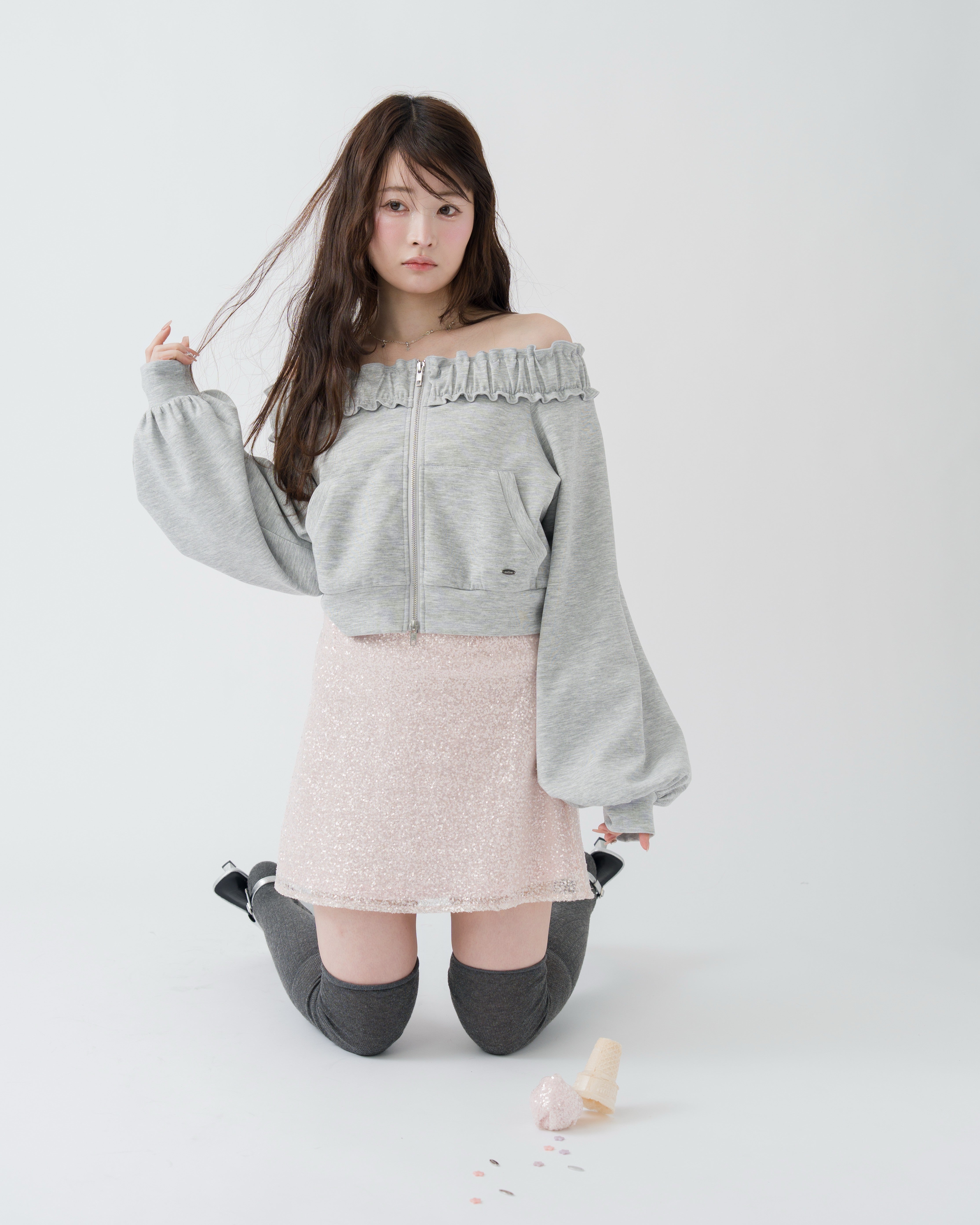 スパンコールミニスカート