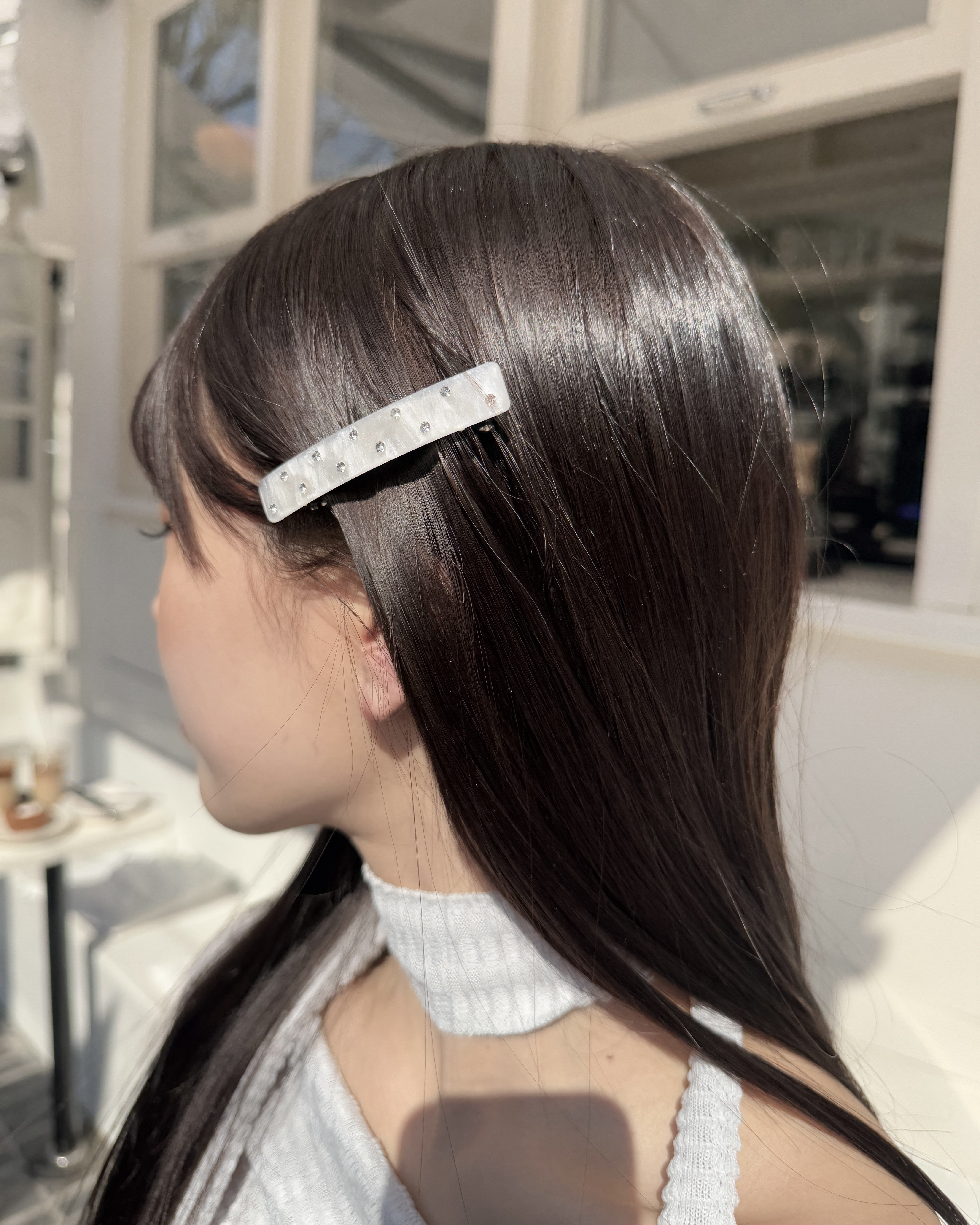大理石bijoux髮夾
