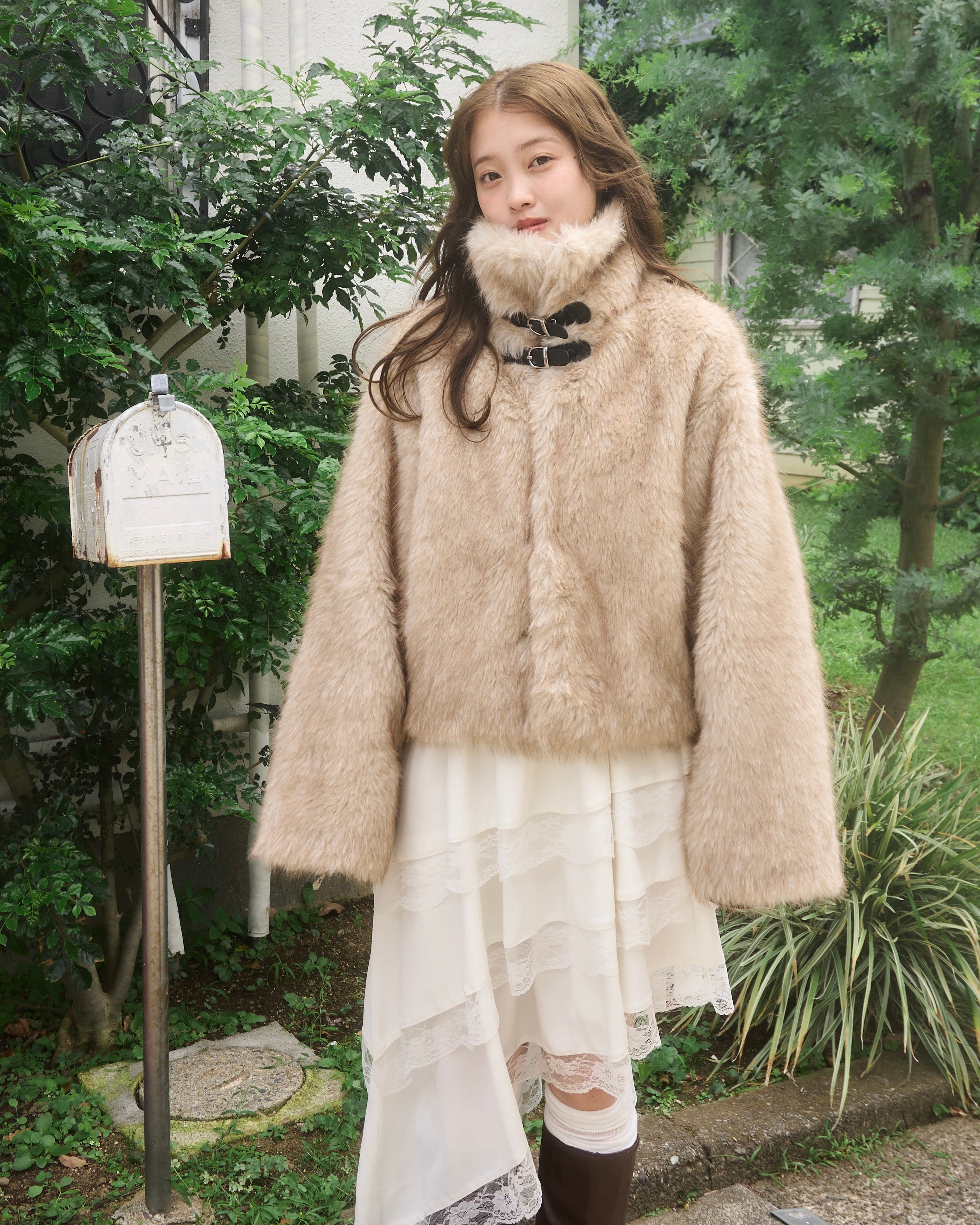 アシメレーススカート