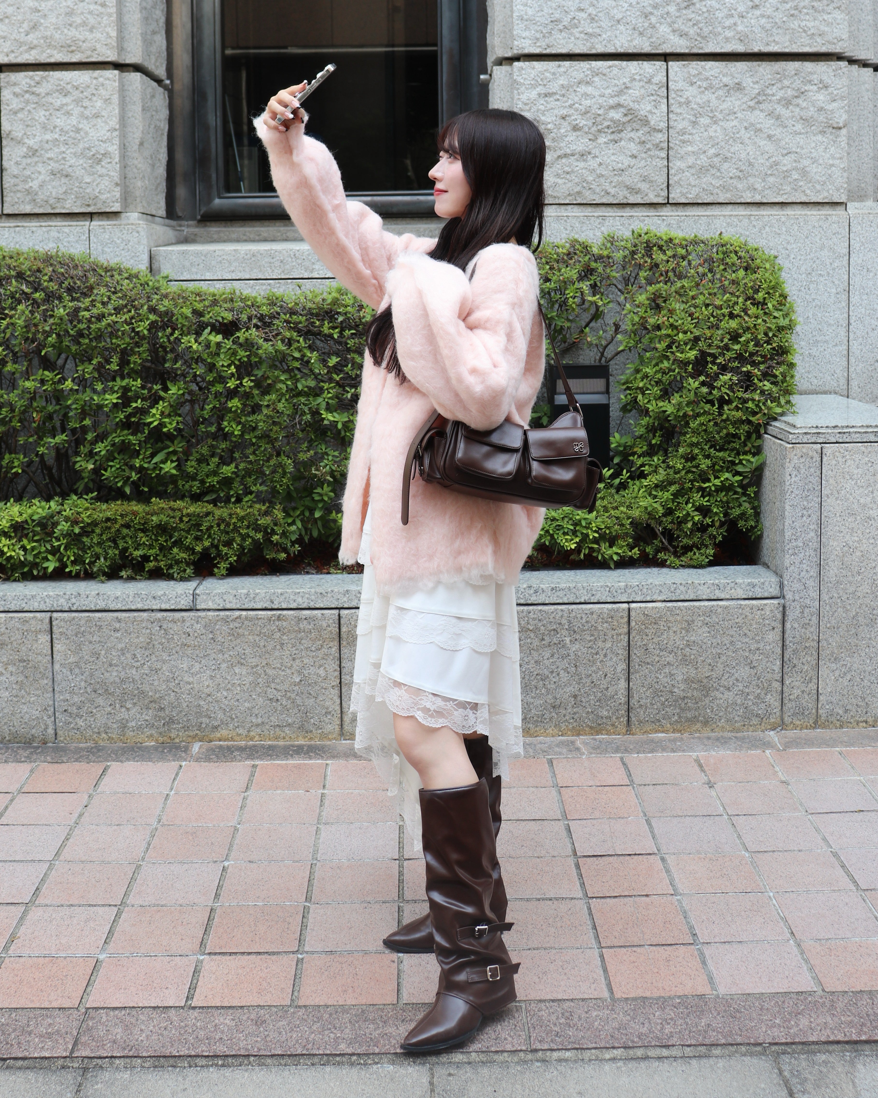 アシメレーススカート