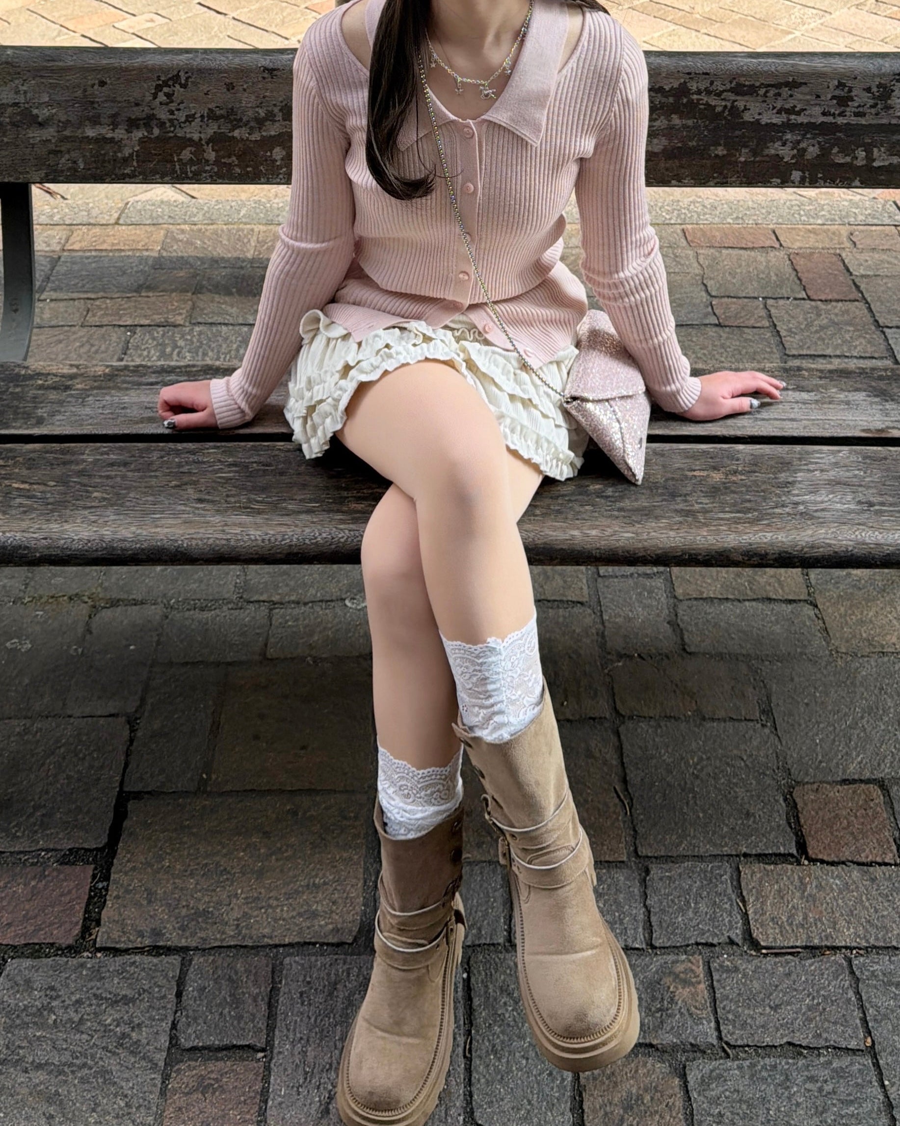 開領 Polo 針織衫