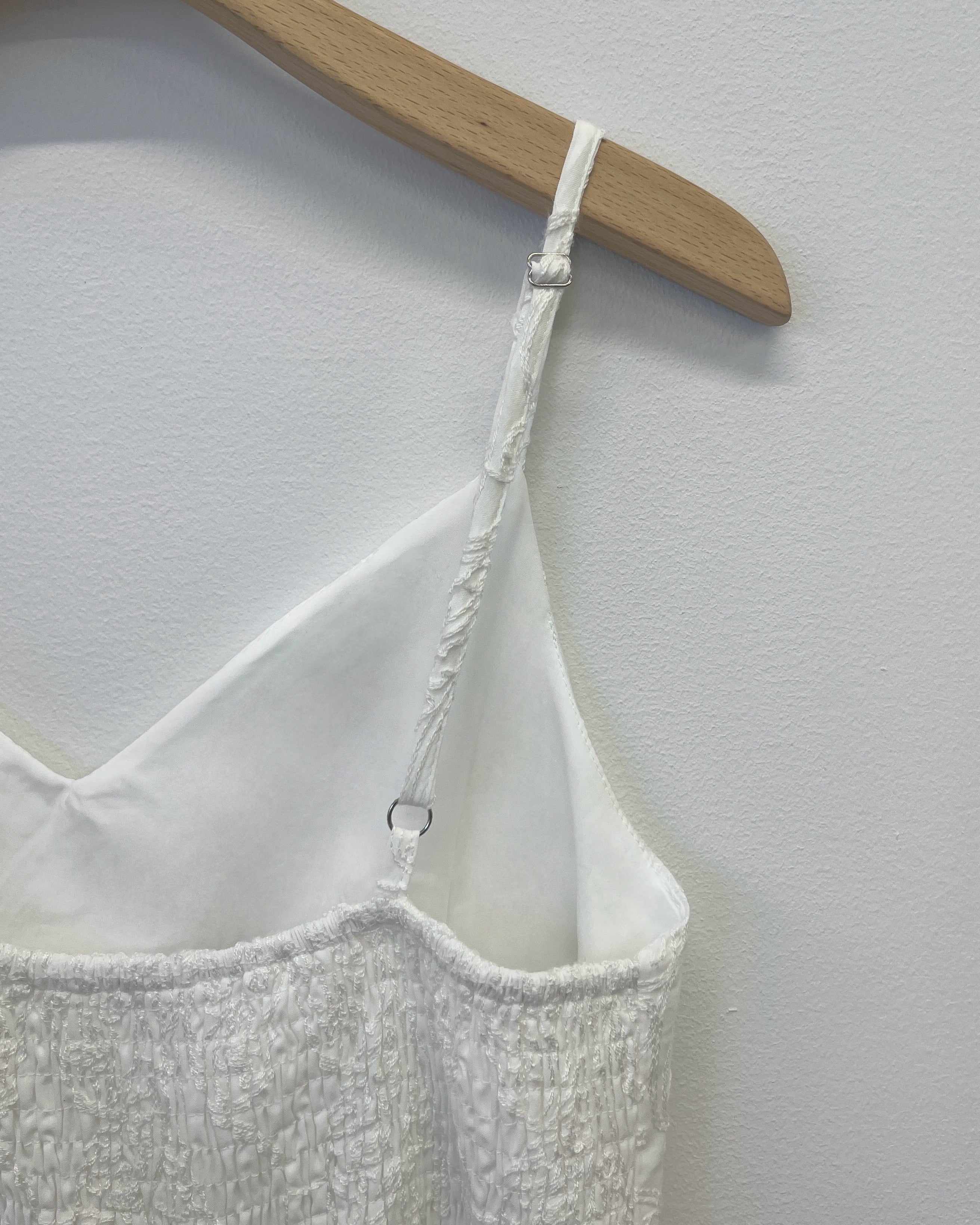 ジャガード刺繍コルセットキャミワンピ