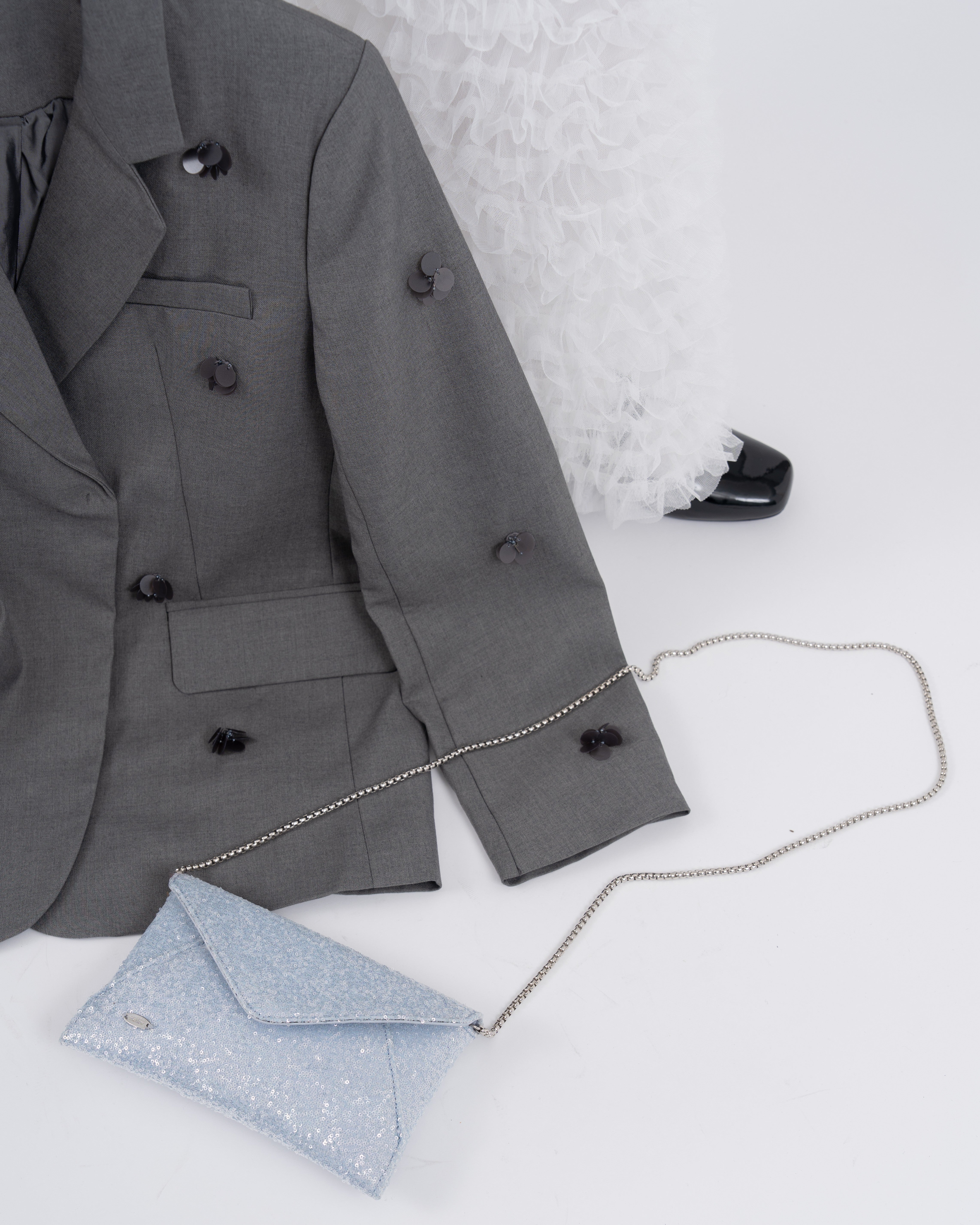 2wayスパンコールレターミニバッグ