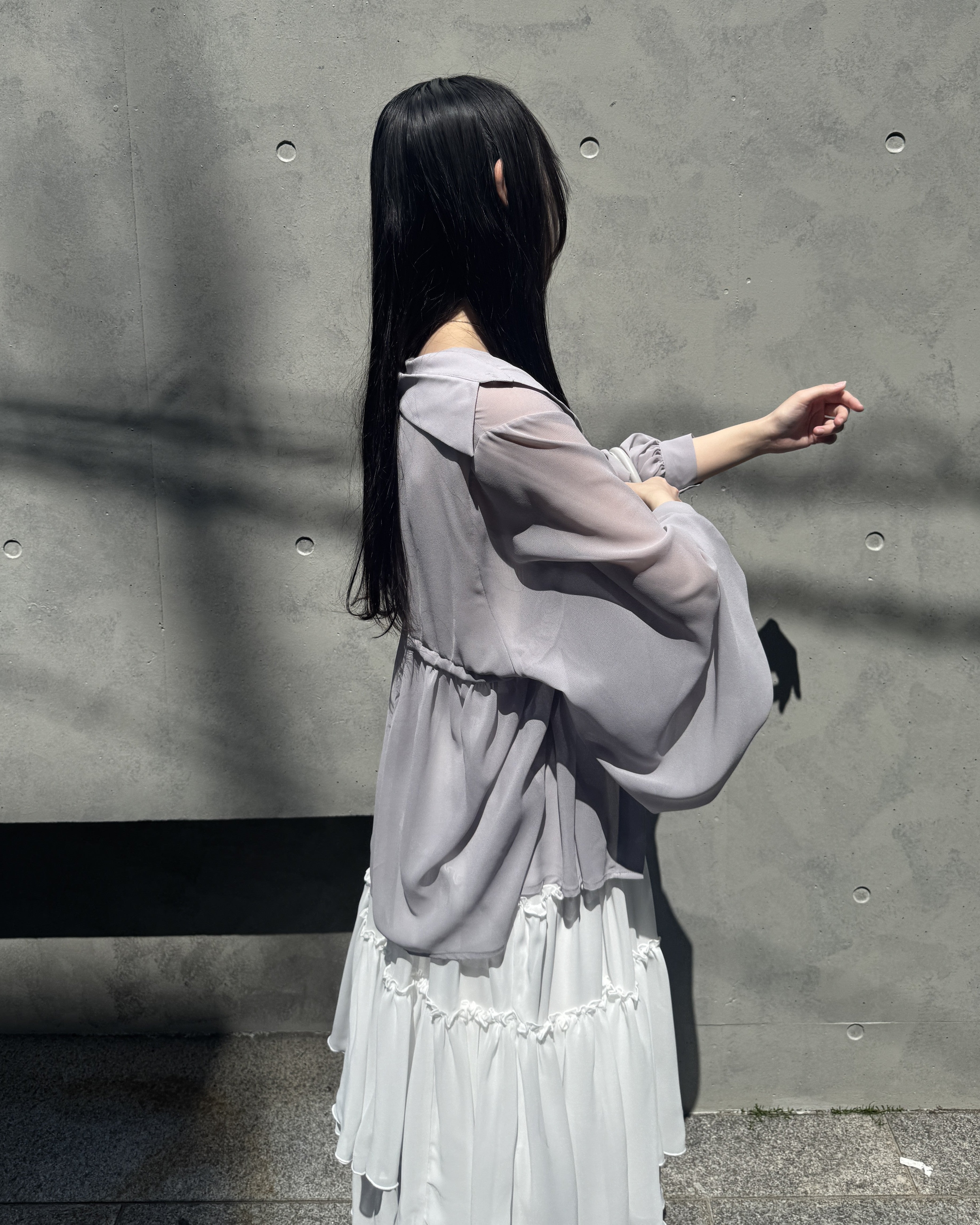 model:162cm/グレー