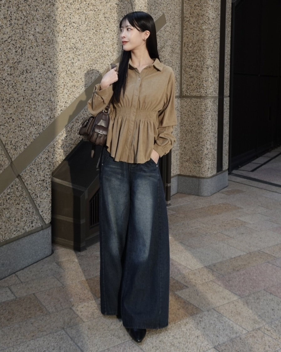 model:162cm/ベージュ