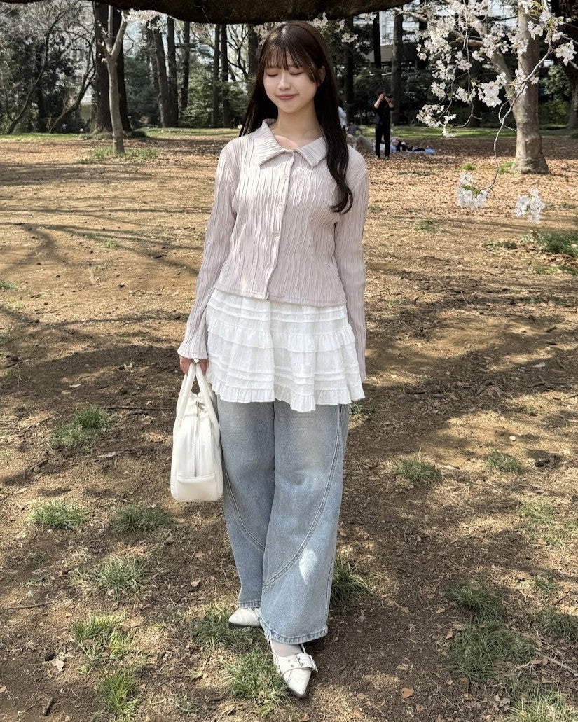 model:154cm/ライトブルーS