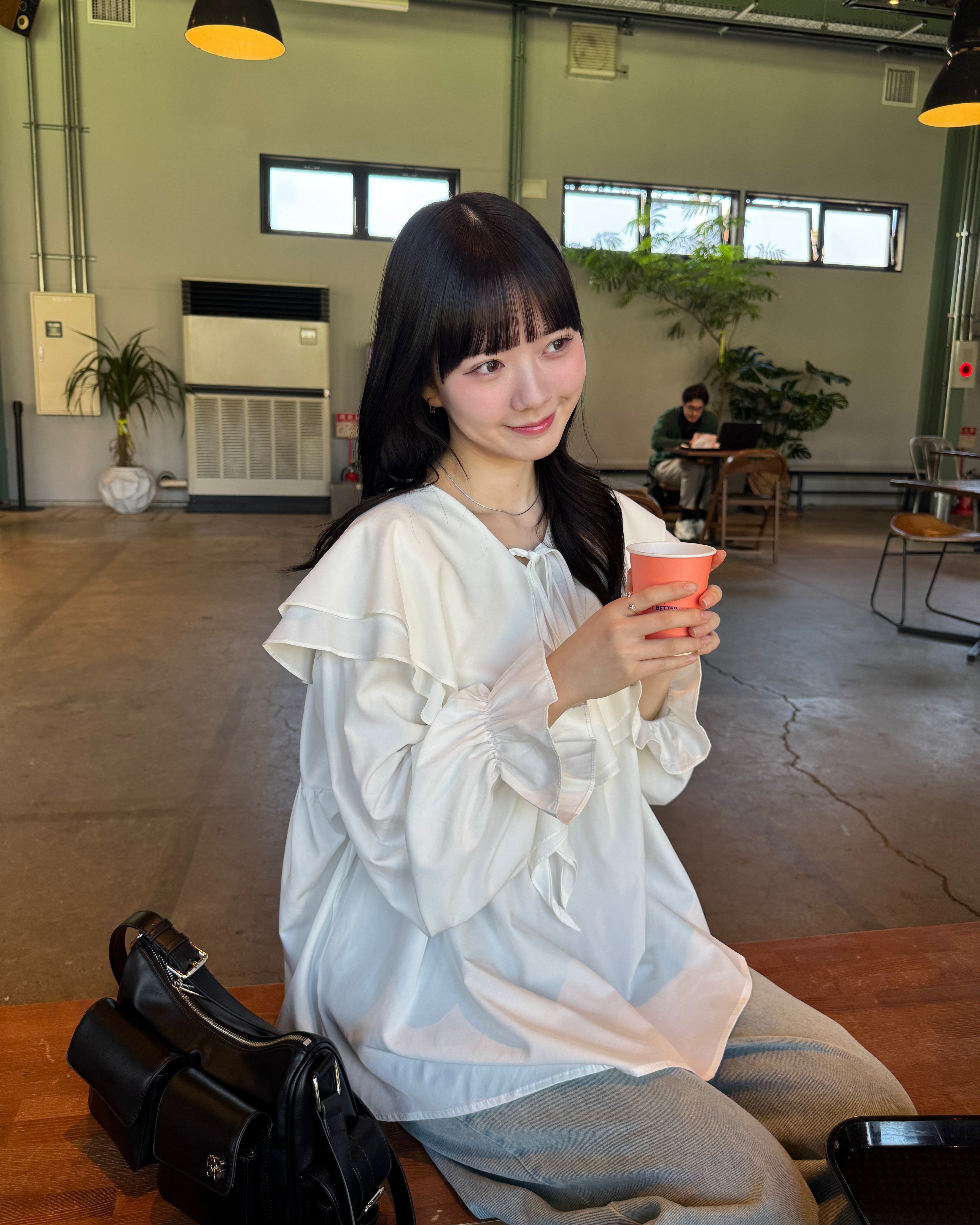 model:167cm/アイボリー