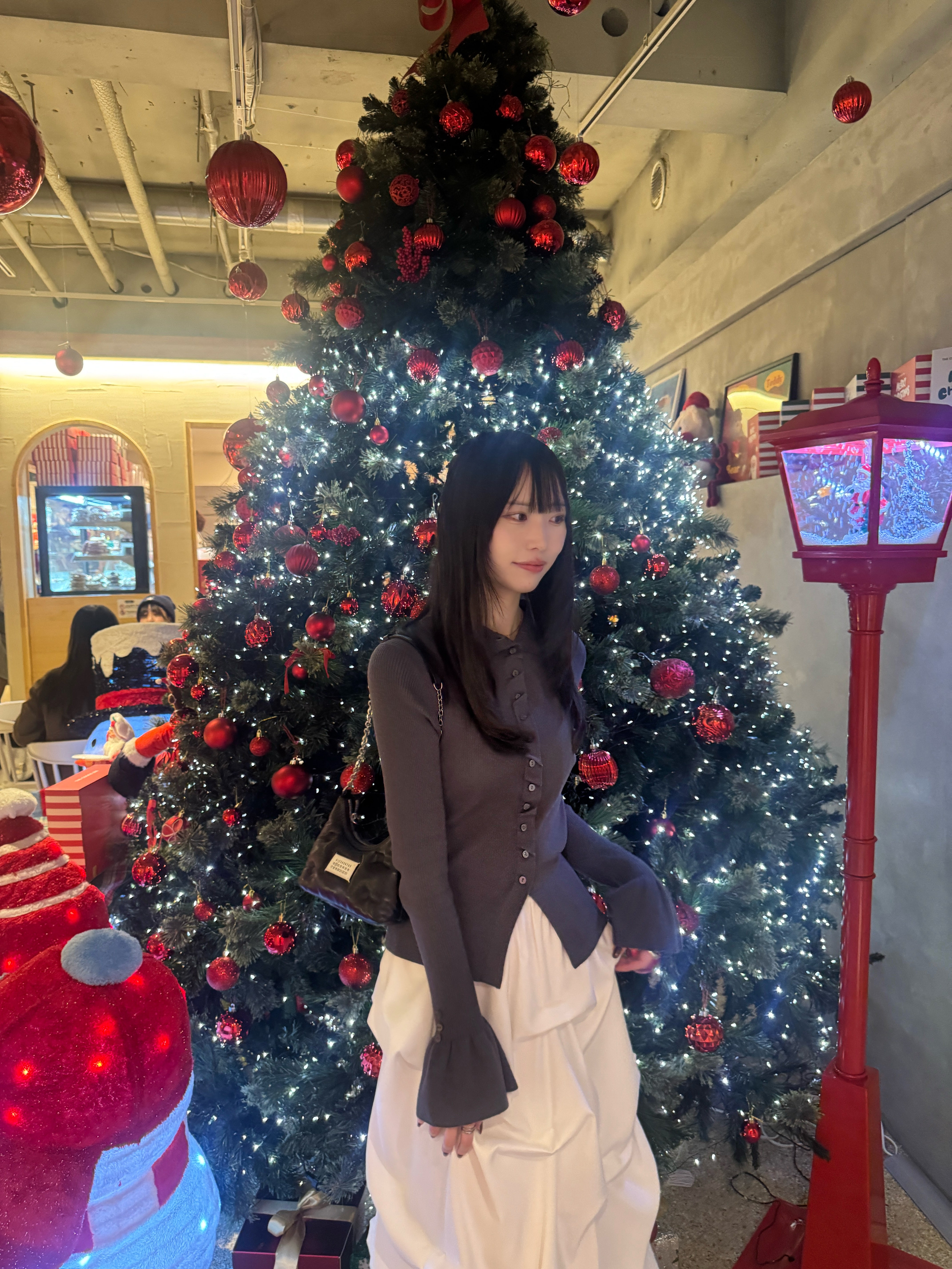 2wayボタンデザインリブニット