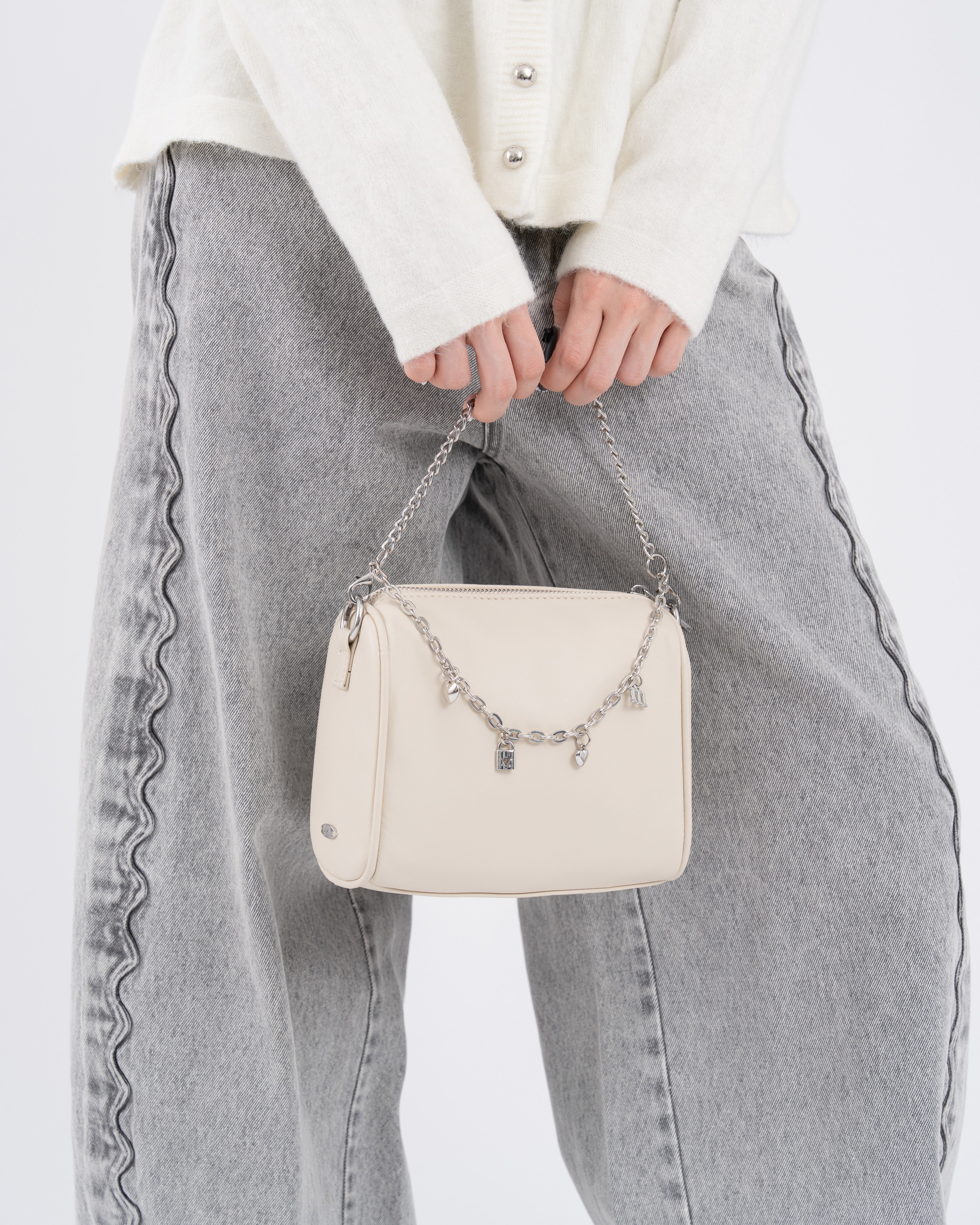 ウェーブラインカーブデニムパンツ