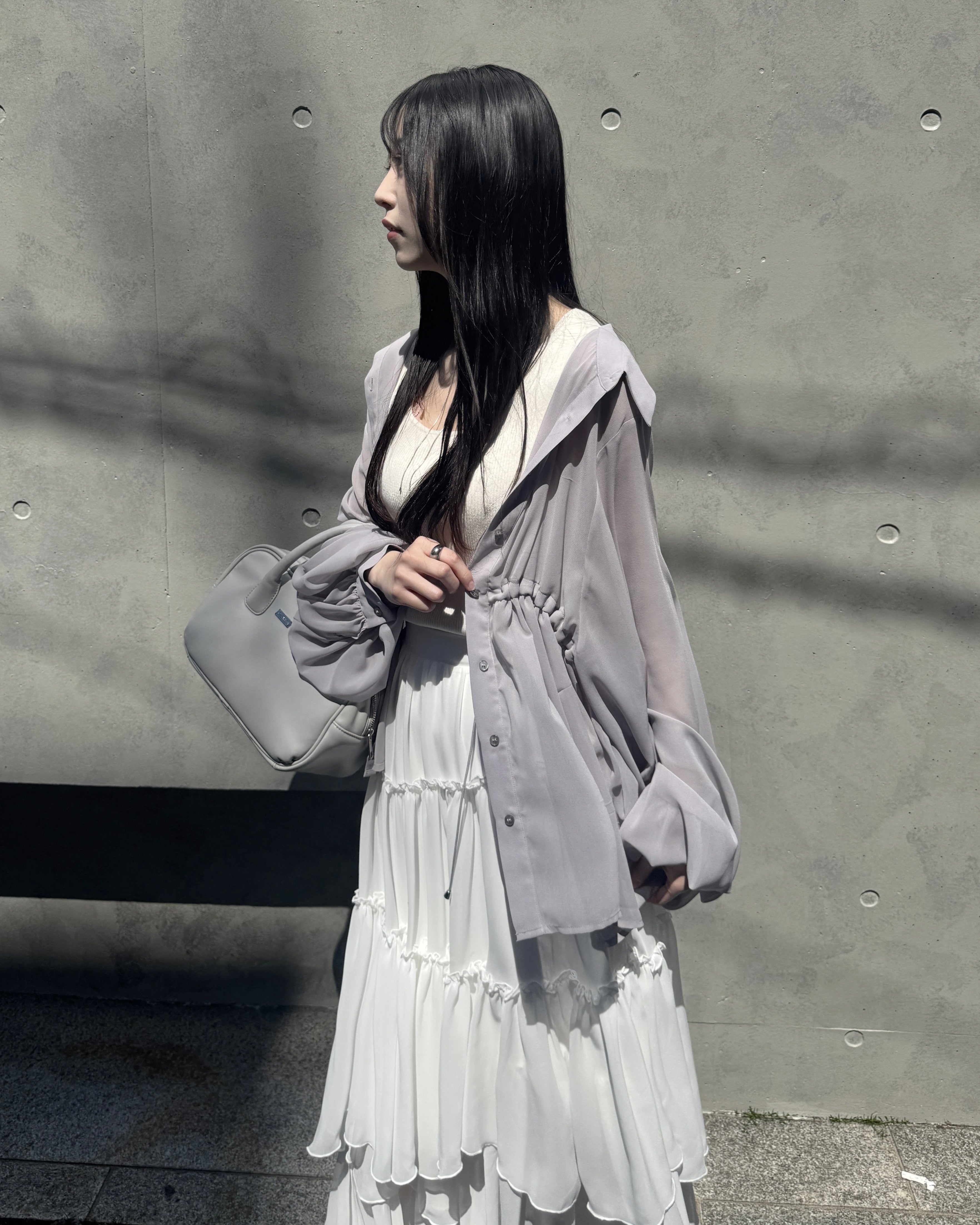 model:162cm/グレー