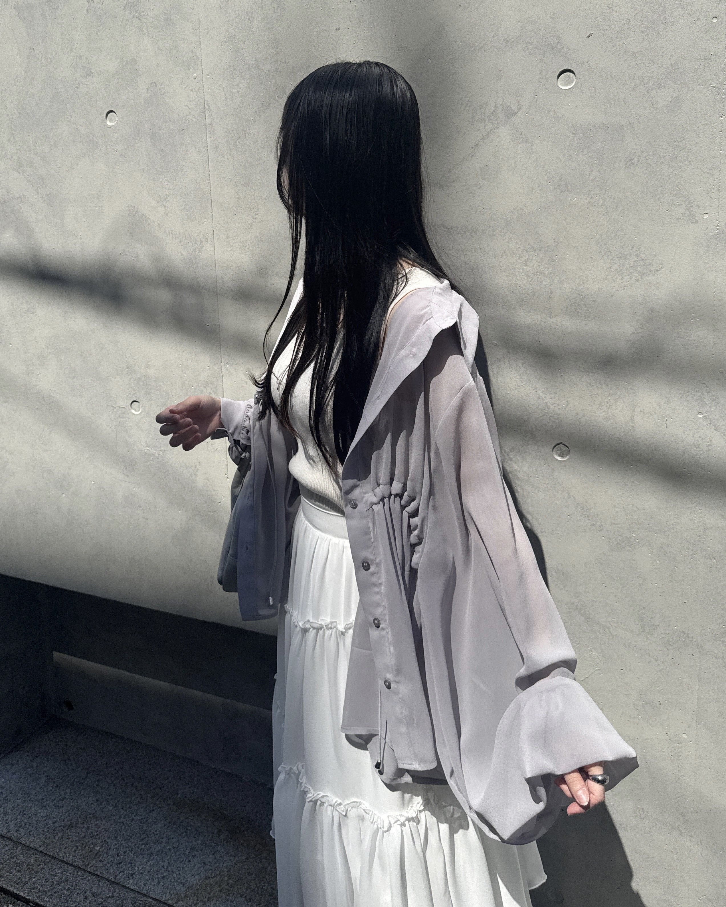 model:162cm/グレー
