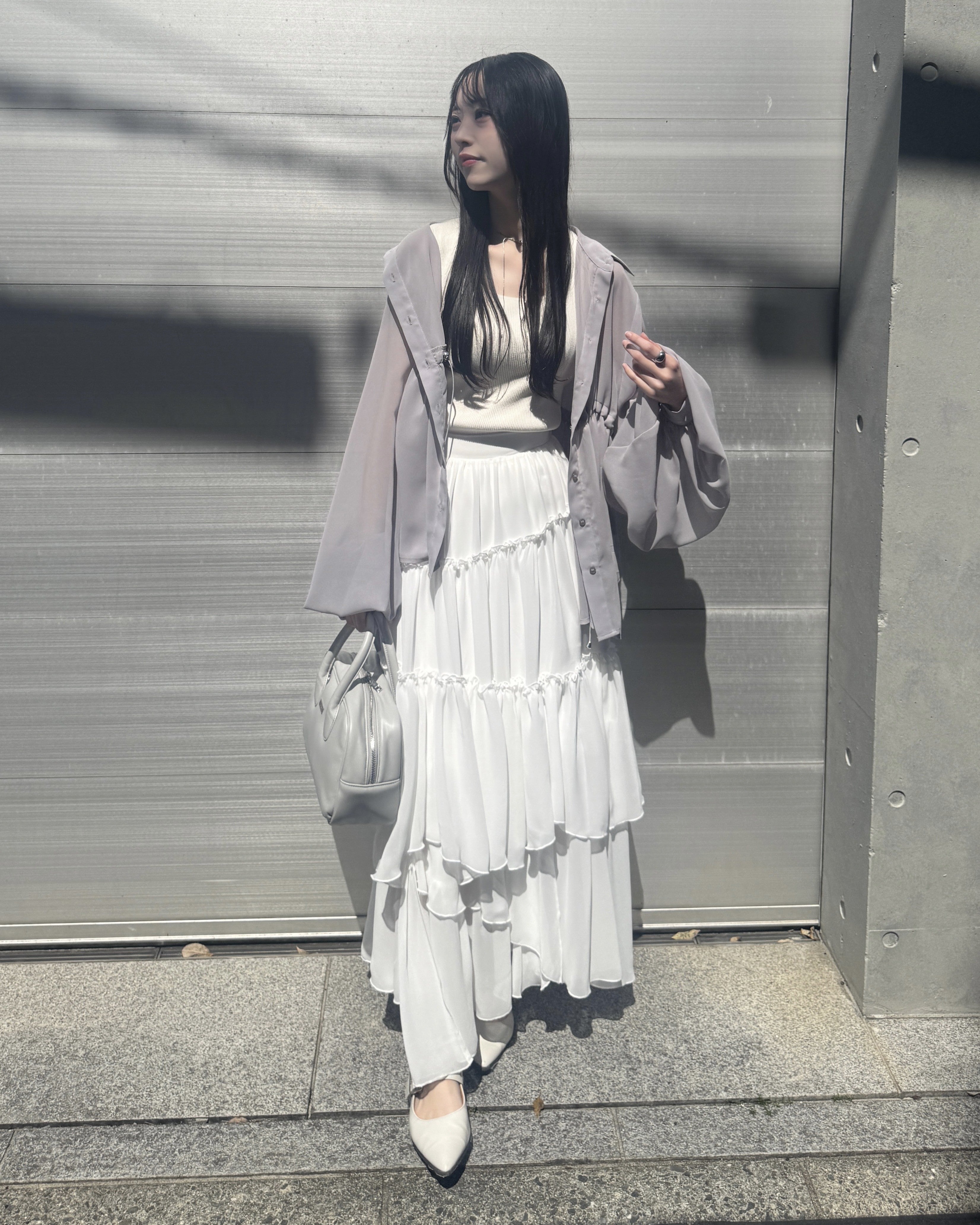 model:162cm/グレー