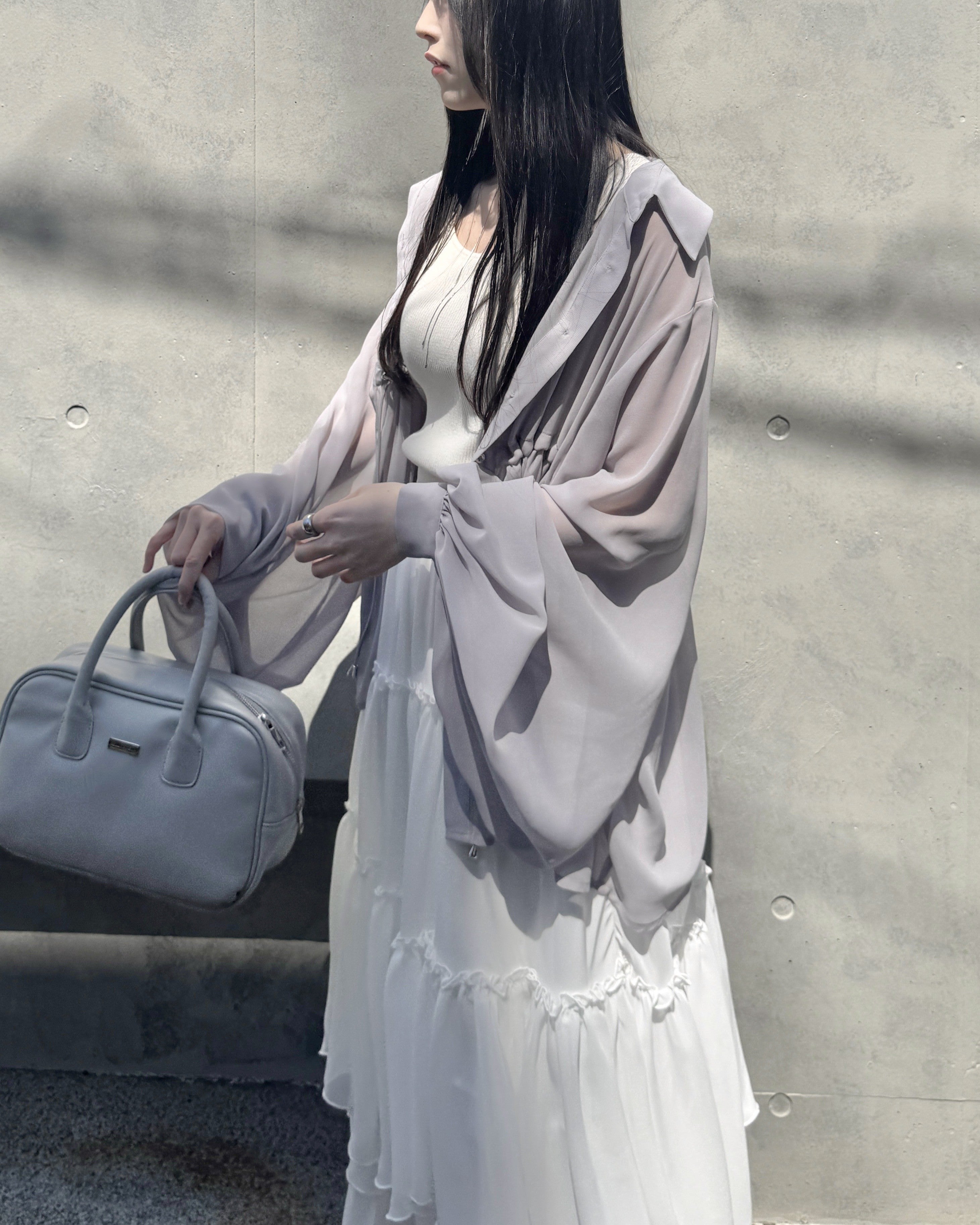 model:162cm/グレー