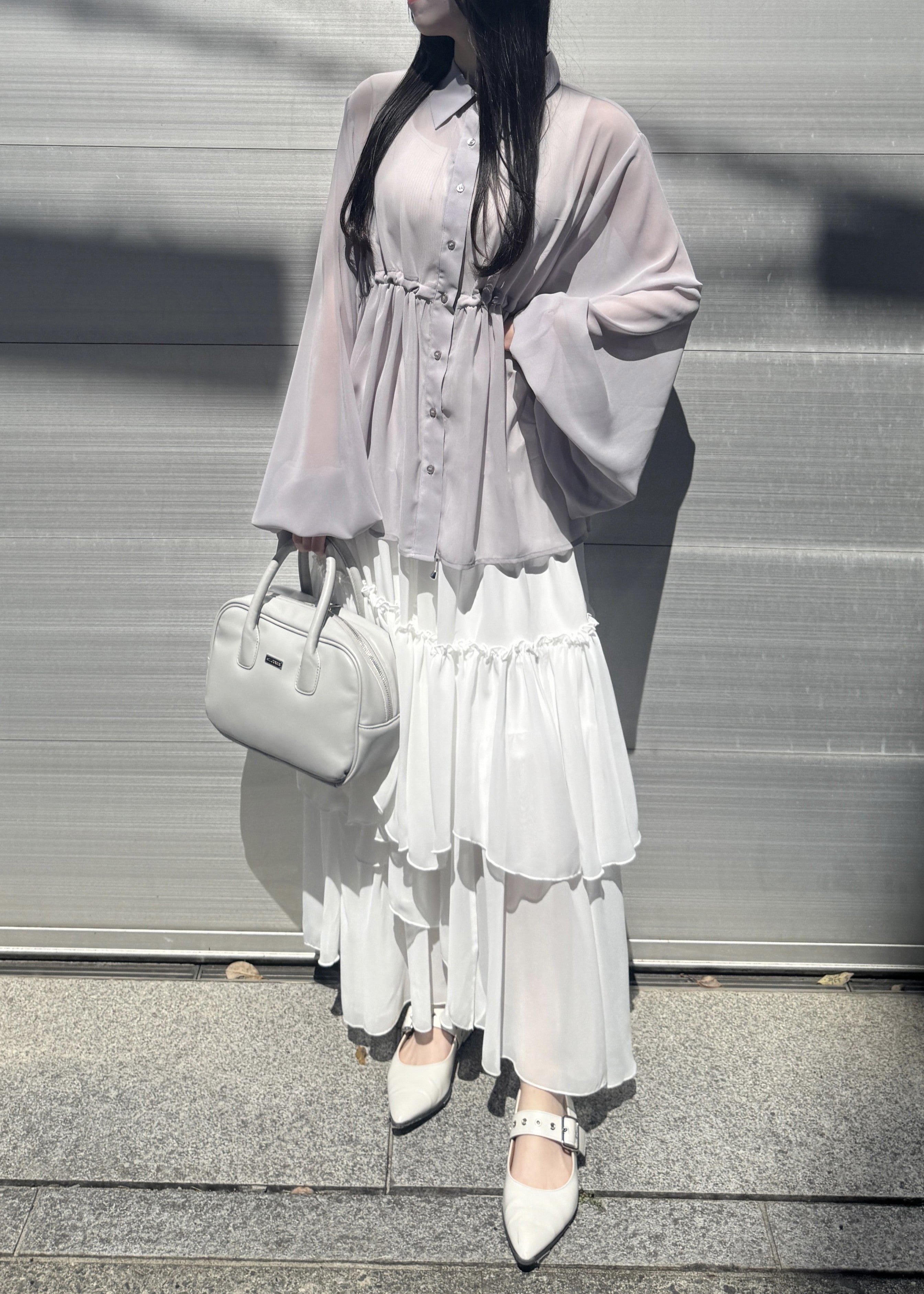 model:162cm/グレー