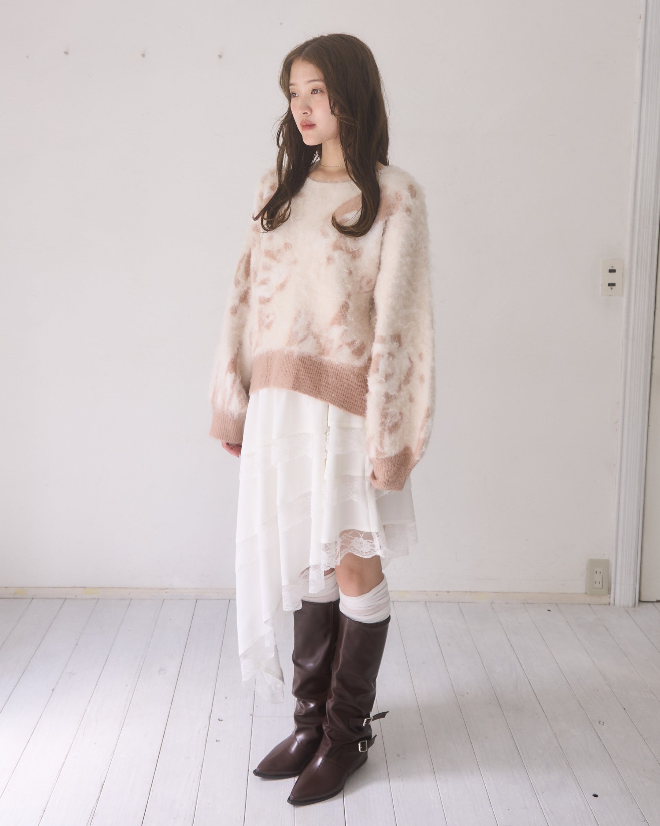 玫瑰细微的设计编织