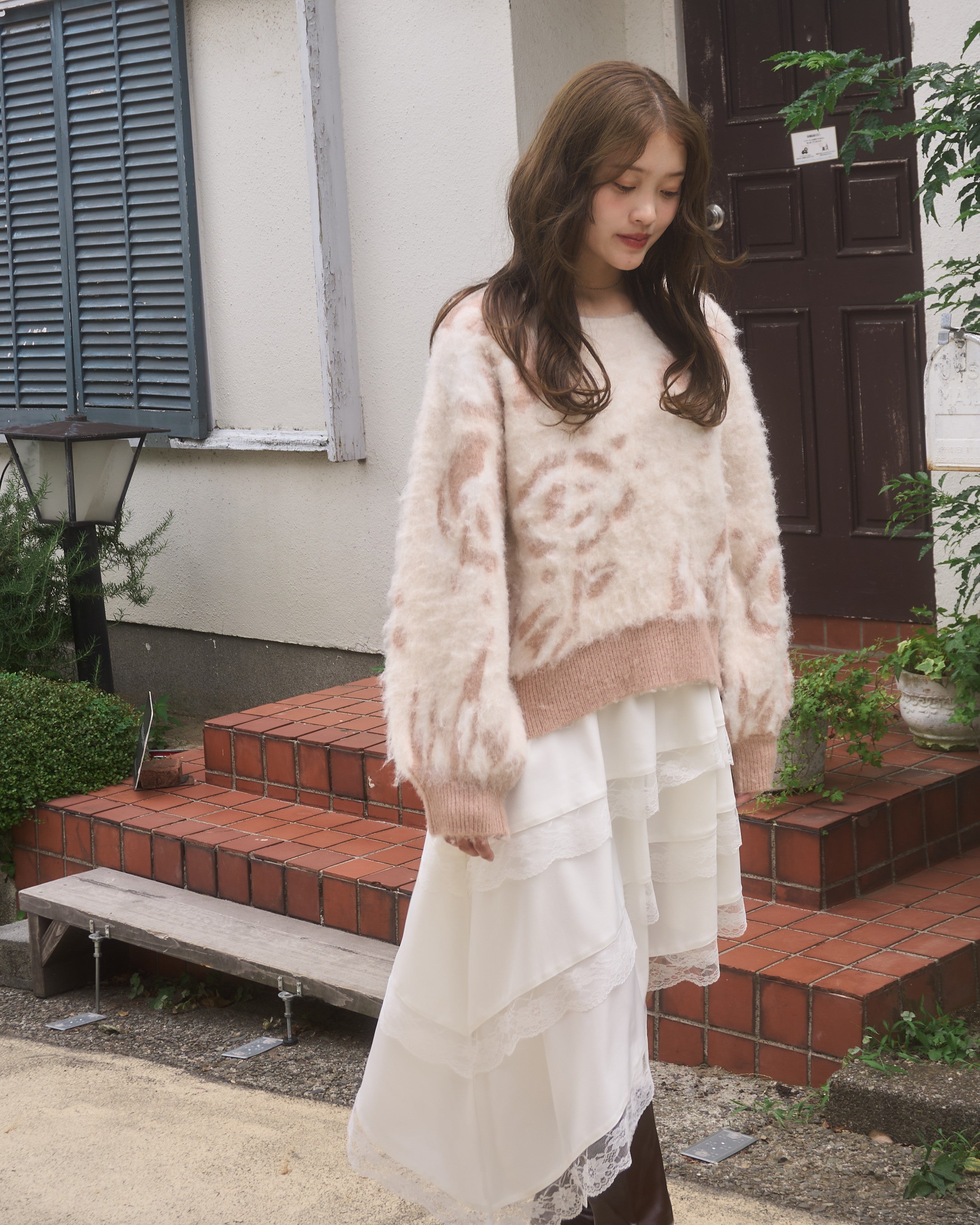 アシメレーススカート