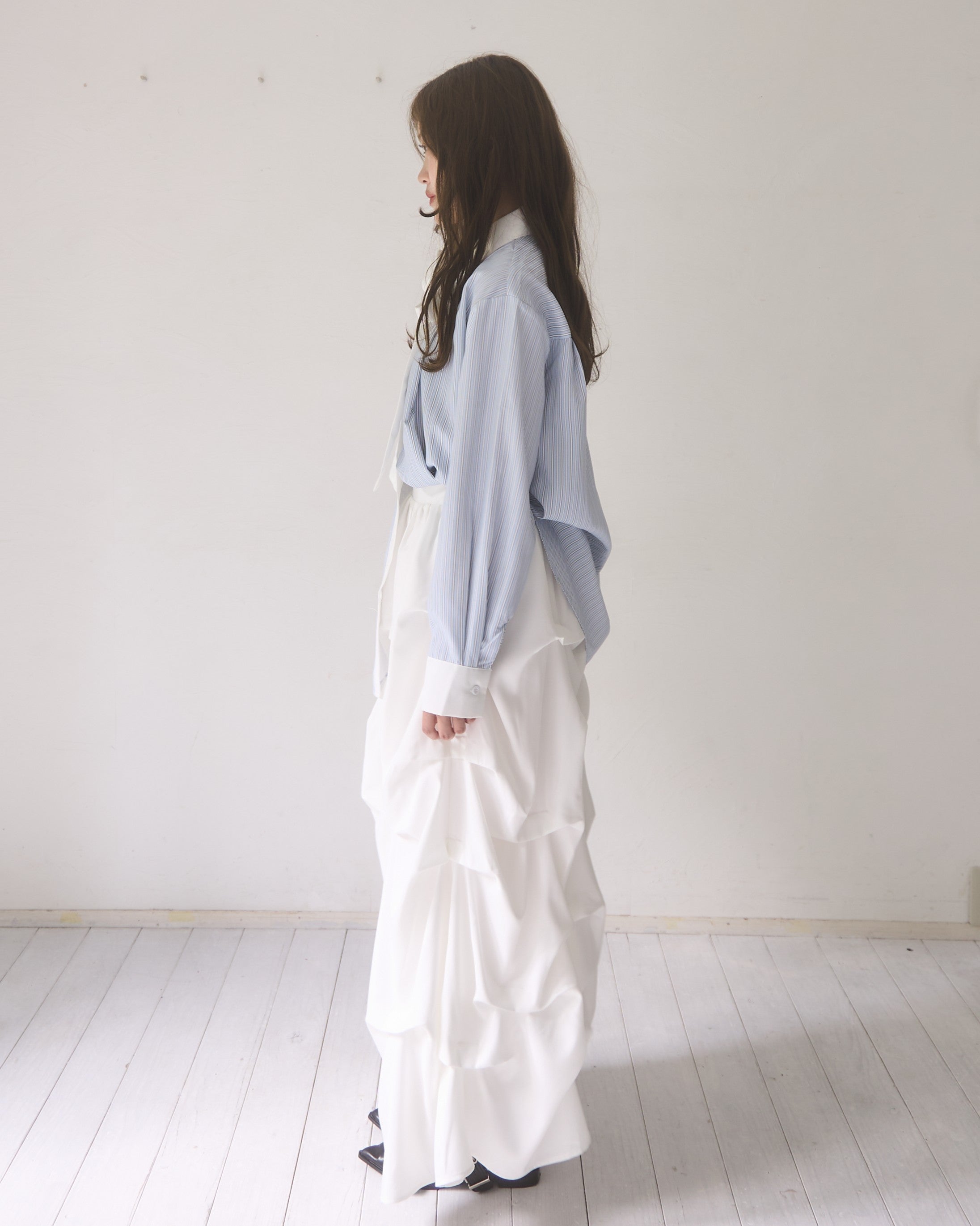 条纹杆衬衫