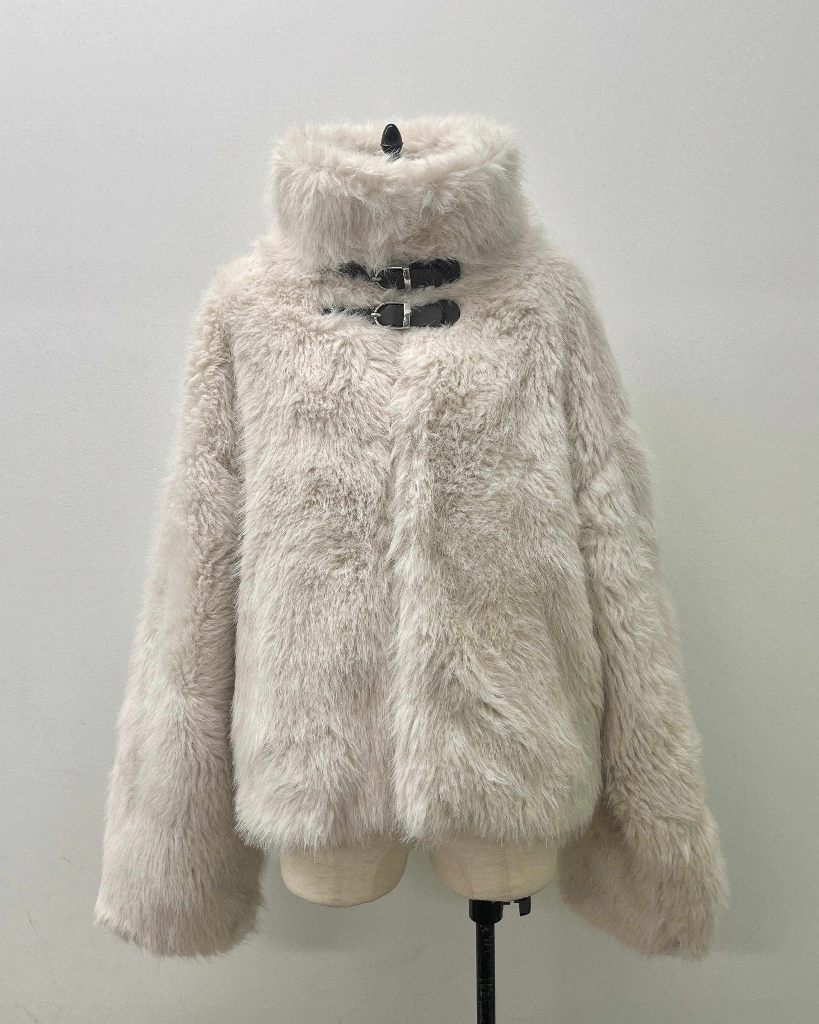 2wayベルトファーコート